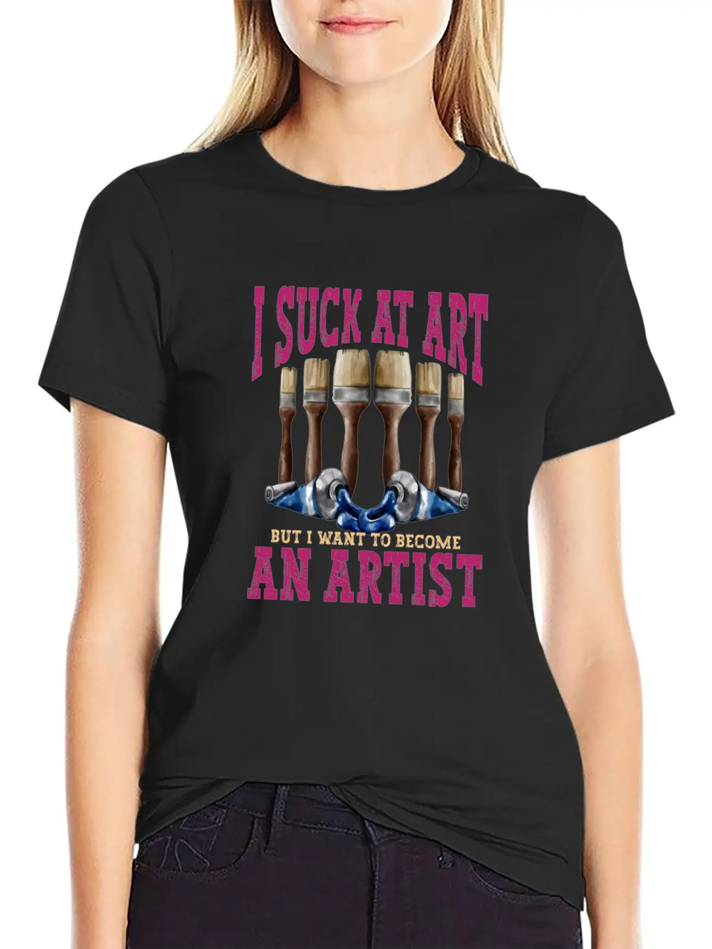 Artist Painting Painter Art Paint Art Teacher Stylish Everyday T-Shirt – Unisex Basic Cotton Tee