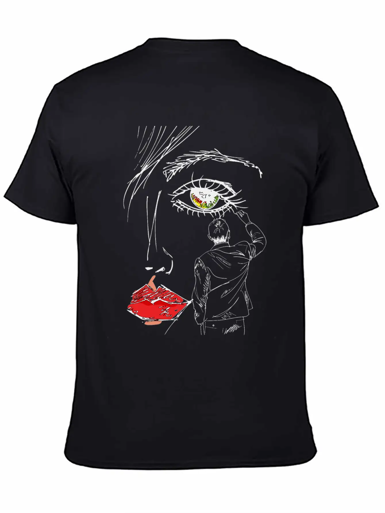 Artistic Beautiful Women Hand Drawn Sketched Unisex Short Sleeve Soft Cotton T-Shirt – Casual Everyday Wear
