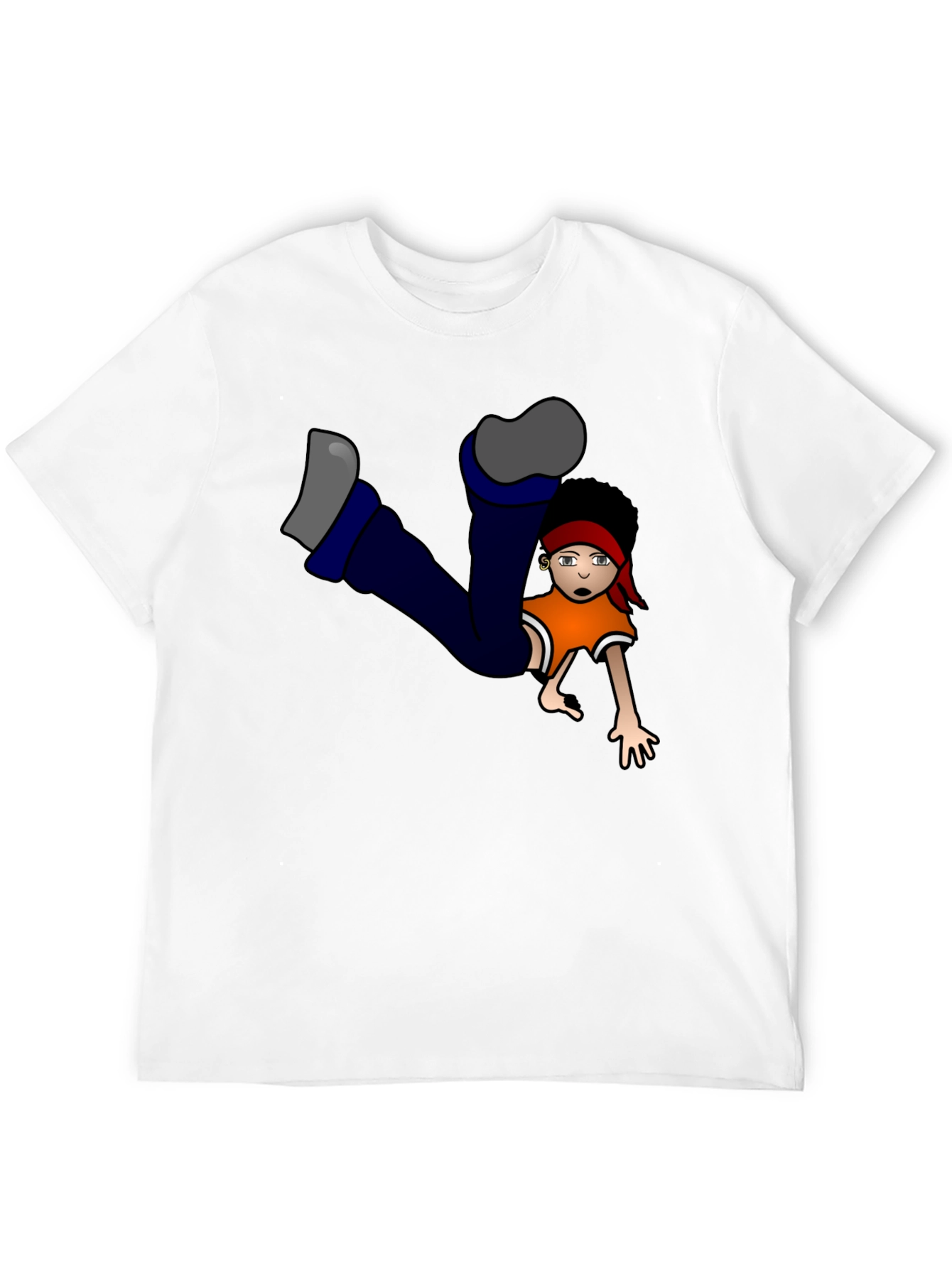 Cartoon Character Graphic Black T-Shirt