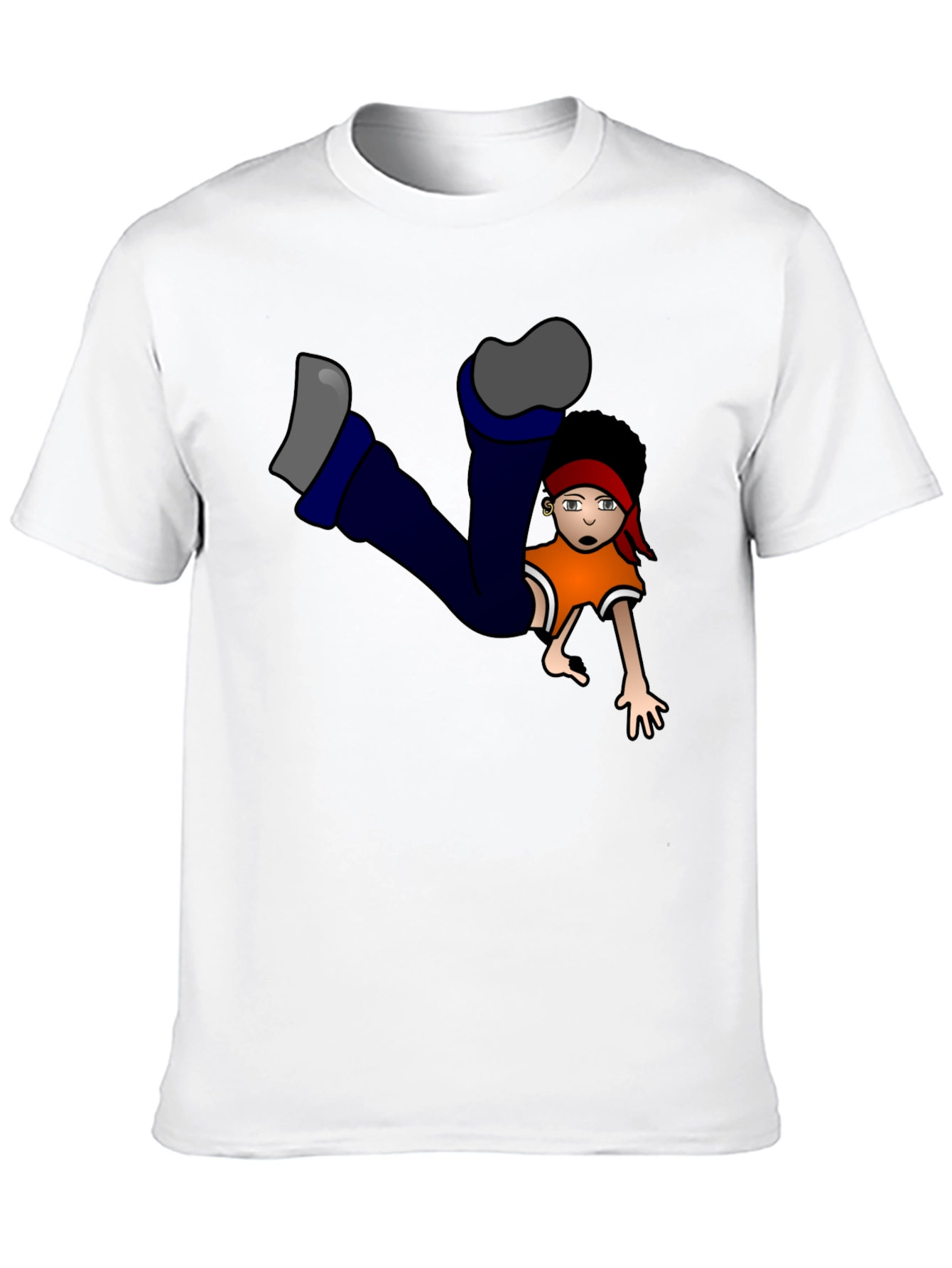 Cartoon Character Graphic Black T-Shirt