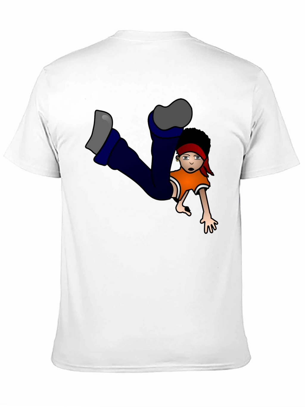 Cartoon Character Graphic Black T-Shirt