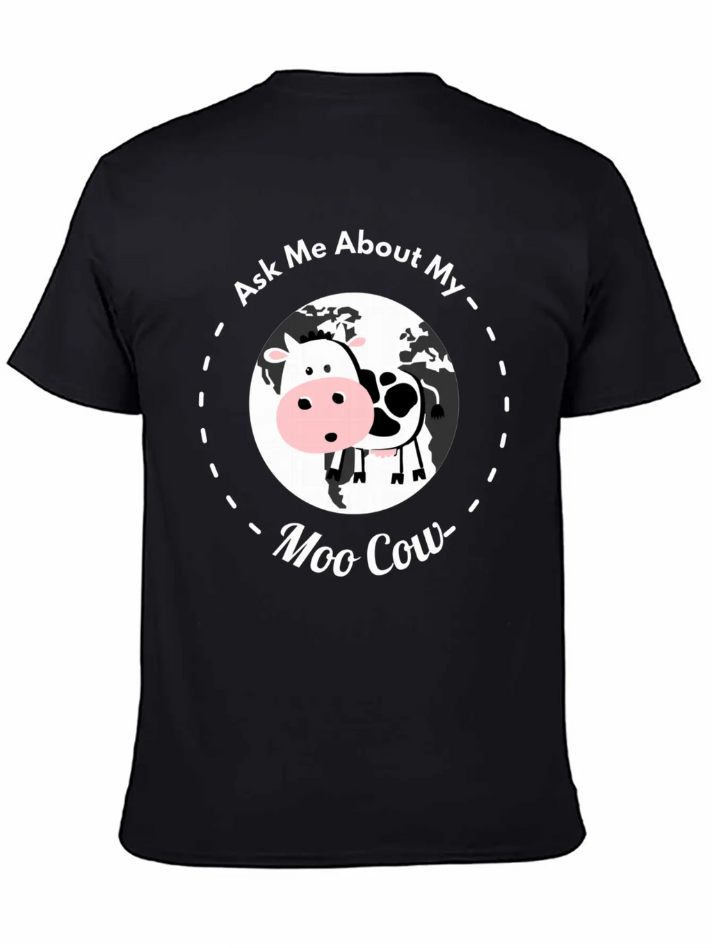 Ask Me About My Moo Cow Daisy Cow T Shirt Breathable Soft Cotton T-Shirt – Timeless Casual Look