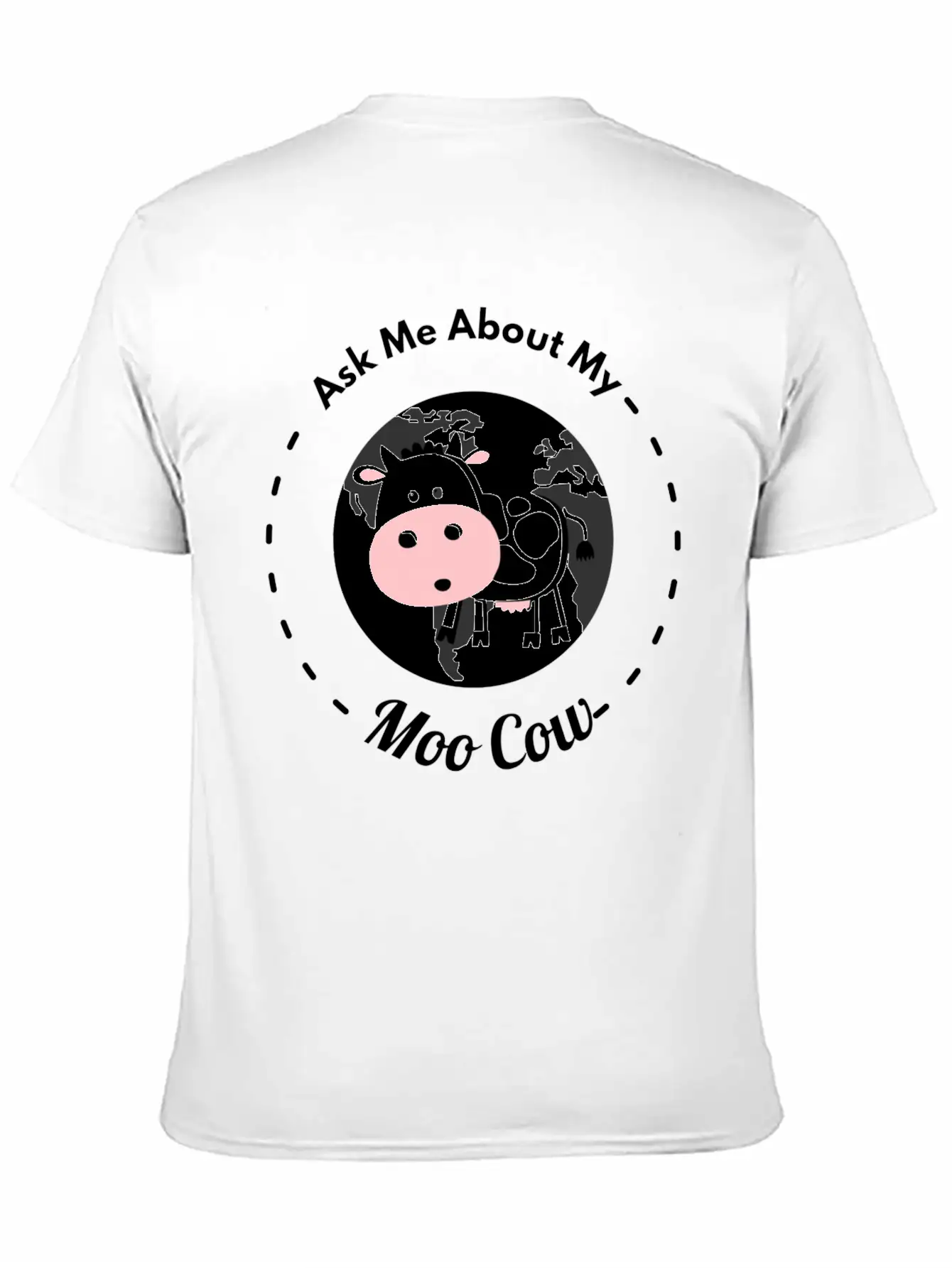 Ask Me About My Moo Cow Daisy Cow T Shirt Breathable Soft Cotton T-Shirt – Timeless Casual Look