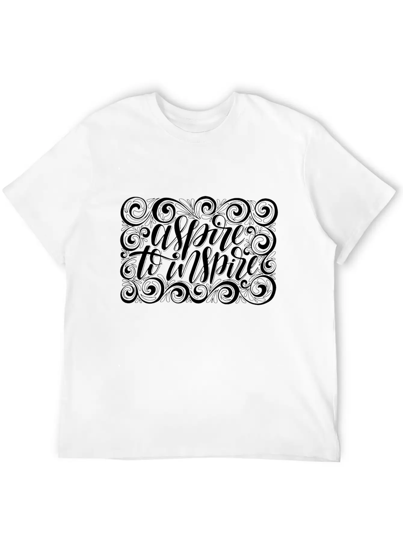 Aspire To Inspire Motivational Inspirational Quot Essential Cotton Tee For Daily Outfits – Unisex Style