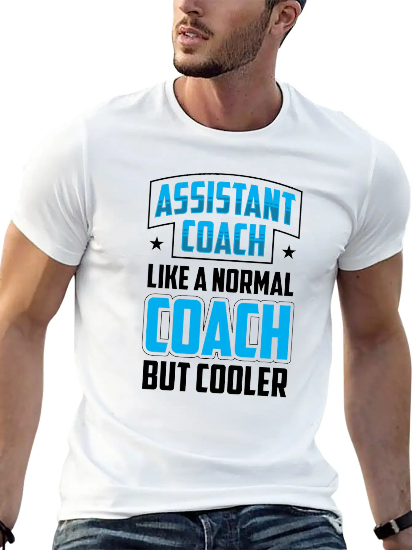 Assistant Coach Like A Normal Coach But Cooler Unisex Short Sleeve Soft Cotton T-Shirt – Casual Everyday Wear