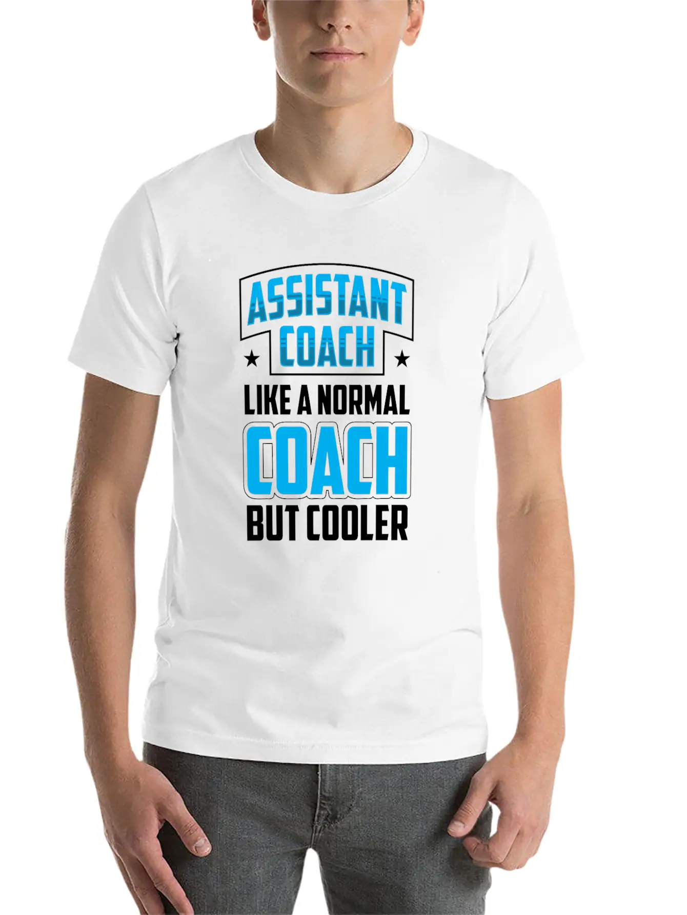 Assistant Coach Like A Normal Coach But Cooler Unisex Short Sleeve Soft Cotton T-Shirt – Casual Everyday Wear