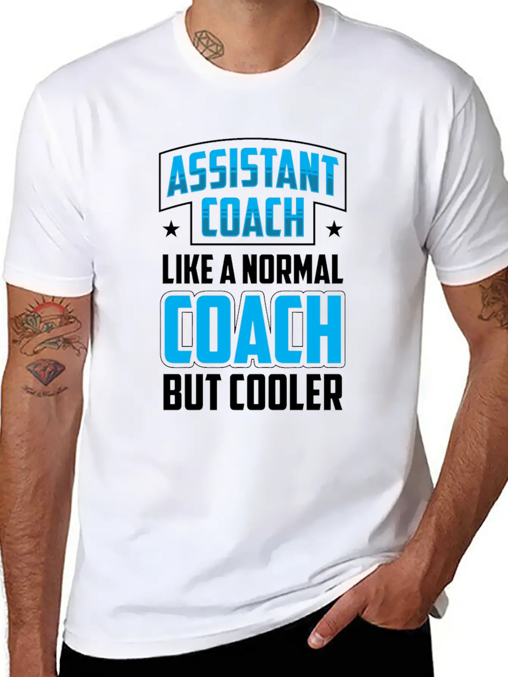 Assistant Coach Like A Normal Coach But Cooler Unisex Short Sleeve Soft Cotton T-Shirt – Casual Everyday Wear