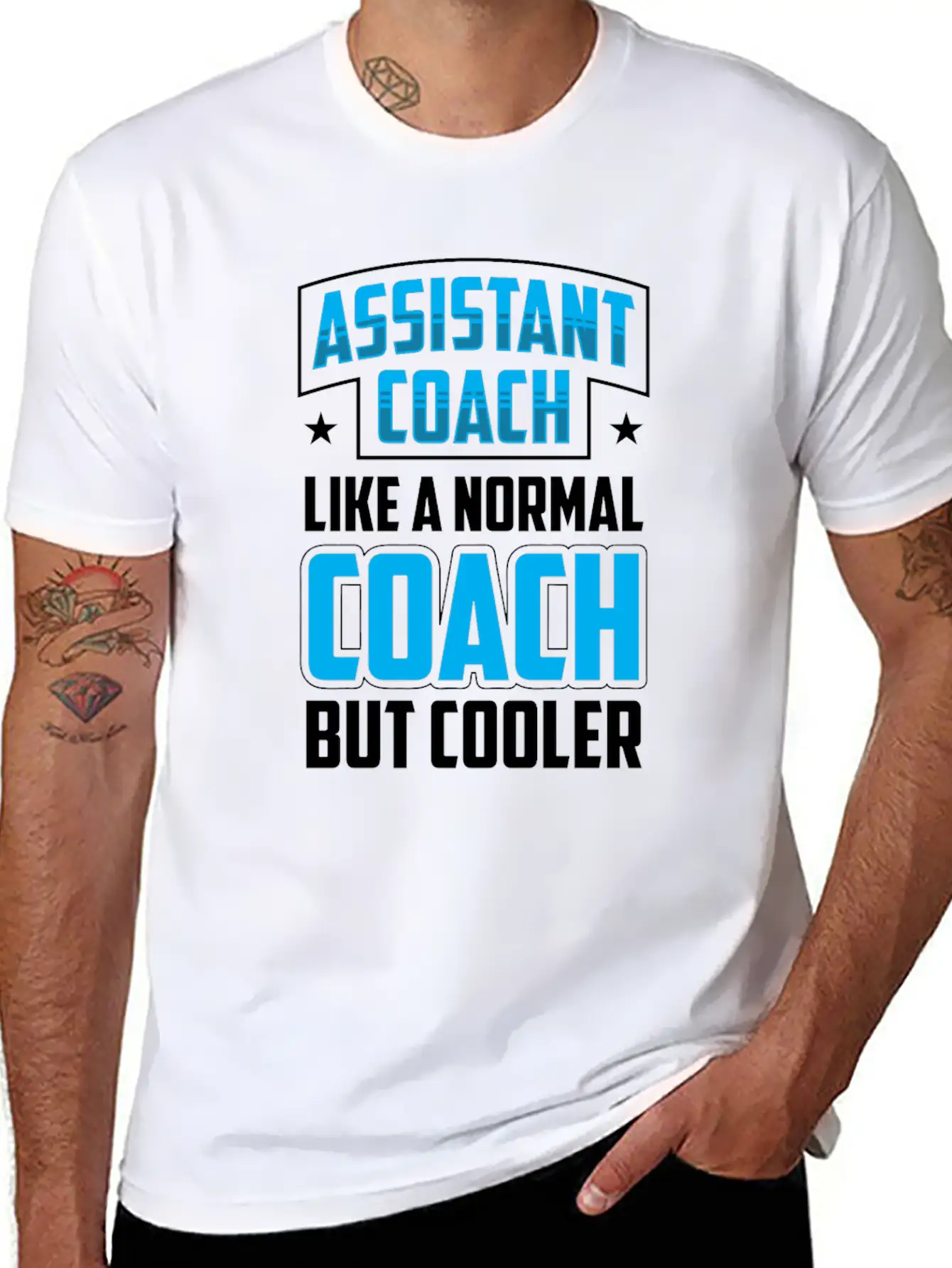 Assistant Coach Like A Normal Coach But Cooler Unisex Short Sleeve Soft Cotton T-Shirt – Casual Everyday Wear