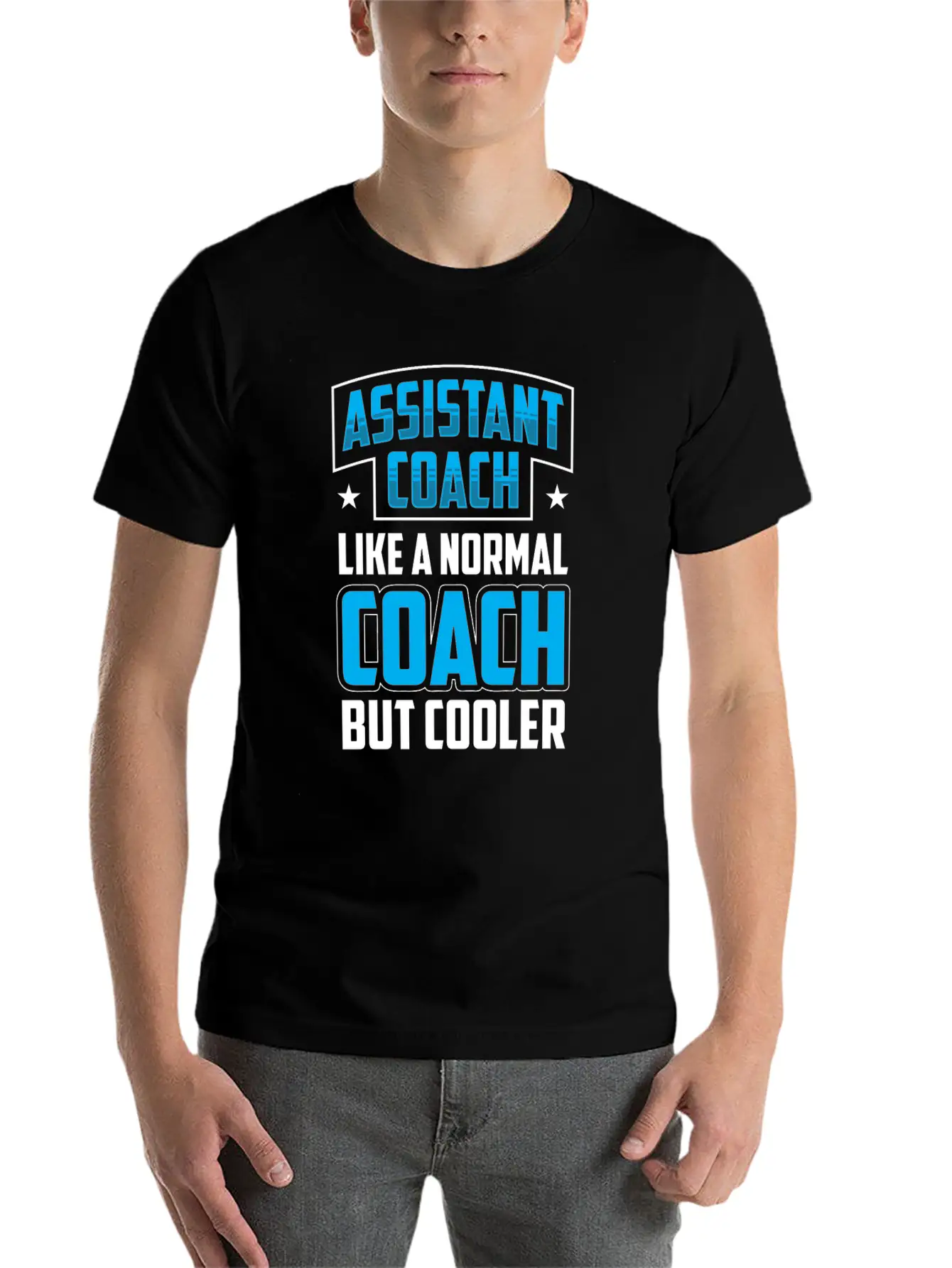 Assistant Coach Like A Normal Coach But Cooler Unisex Short Sleeve Soft Cotton T-Shirt – Casual Everyday Wear