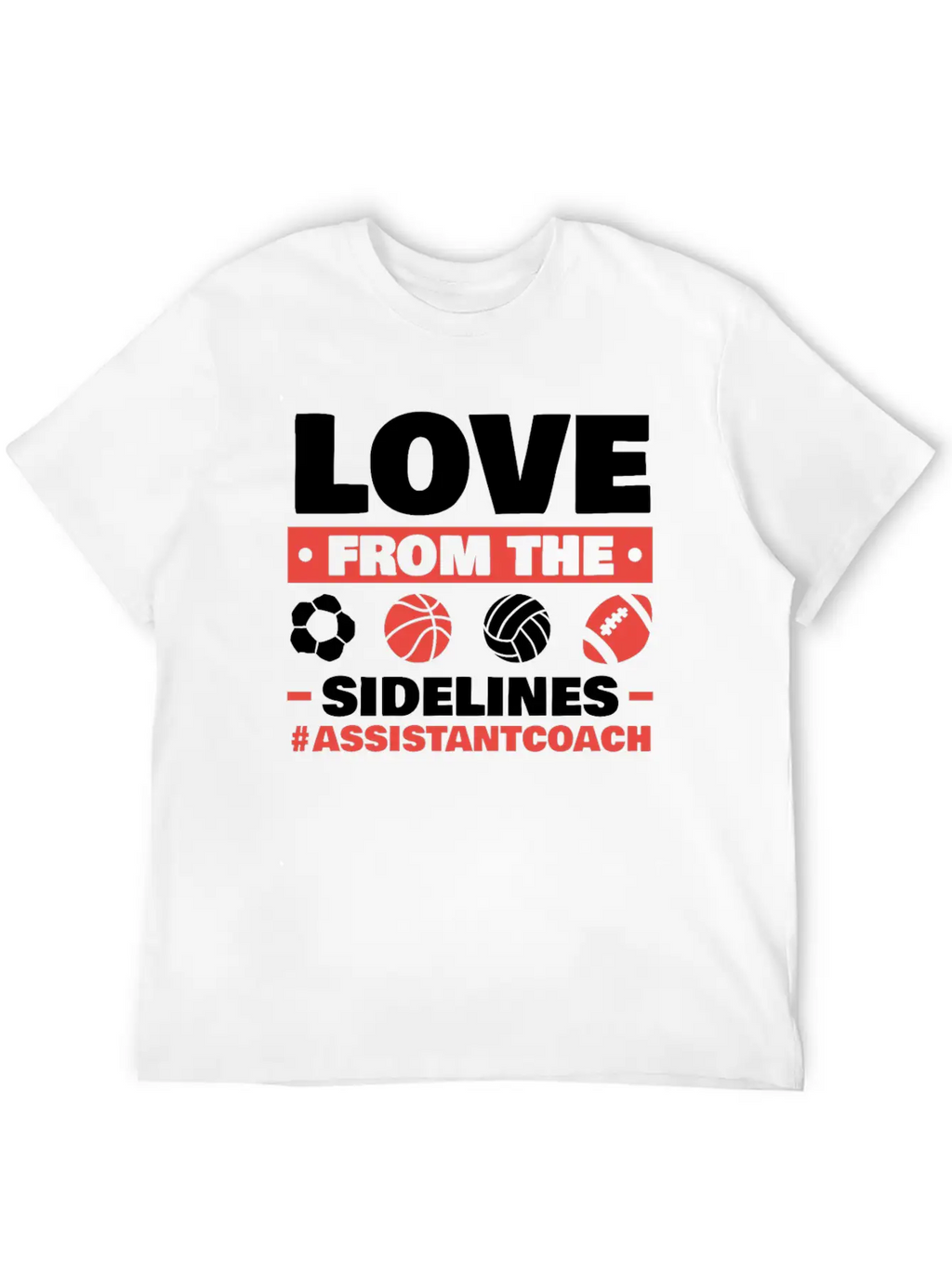 Assistant Coach Sport Trainer Team Coaching Breathable Soft Cotton T-Shirt – Timeless Casual Look