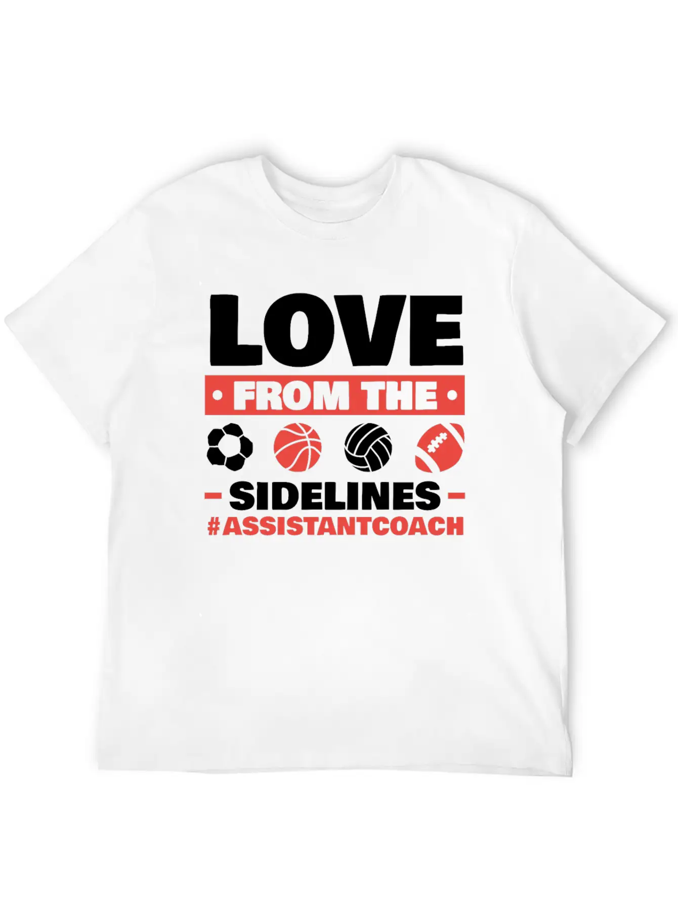 Assistant Coach Sport Trainer Team Coaching Breathable Soft Cotton T-Shirt – Timeless Casual Look