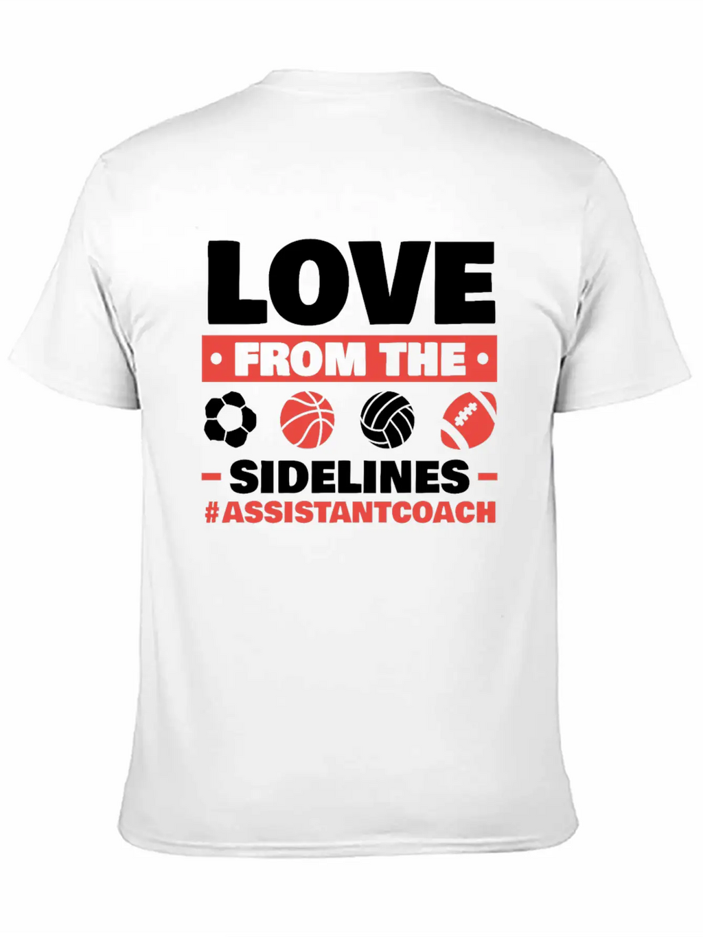 Assistant Coach Sport Trainer Team Coaching Breathable Soft Cotton T-Shirt – Timeless Casual Look