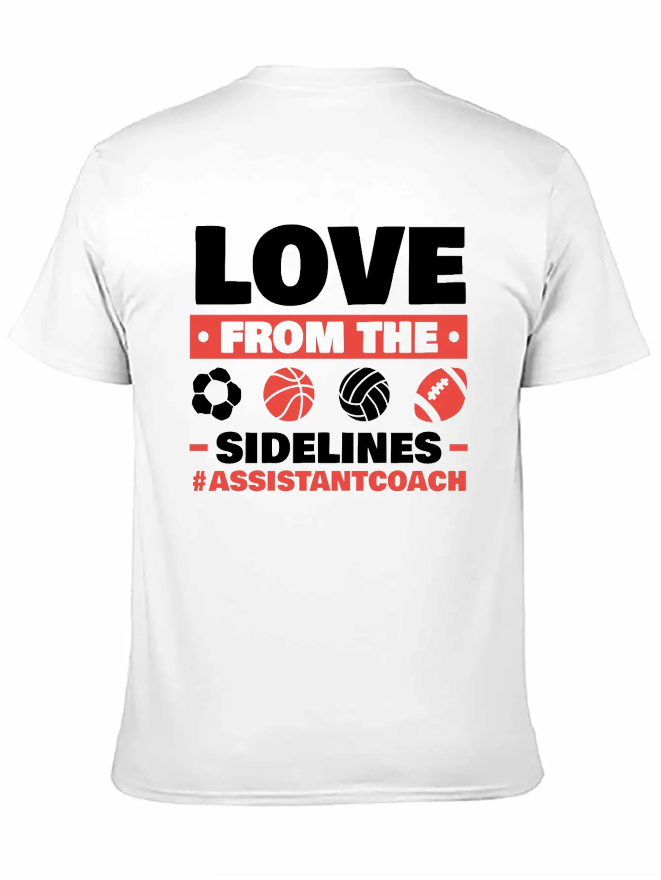 Assistant Coach Sport Trainer Team Coaching Breathable Soft Cotton T-Shirt – Timeless Casual Look