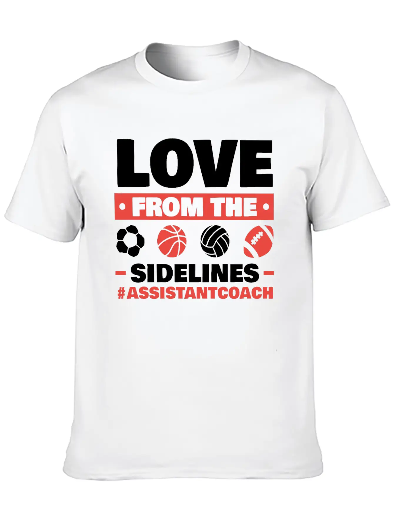 Assistant Coach Sport Trainer Team Coaching Breathable Soft Cotton T-Shirt – Timeless Casual Look