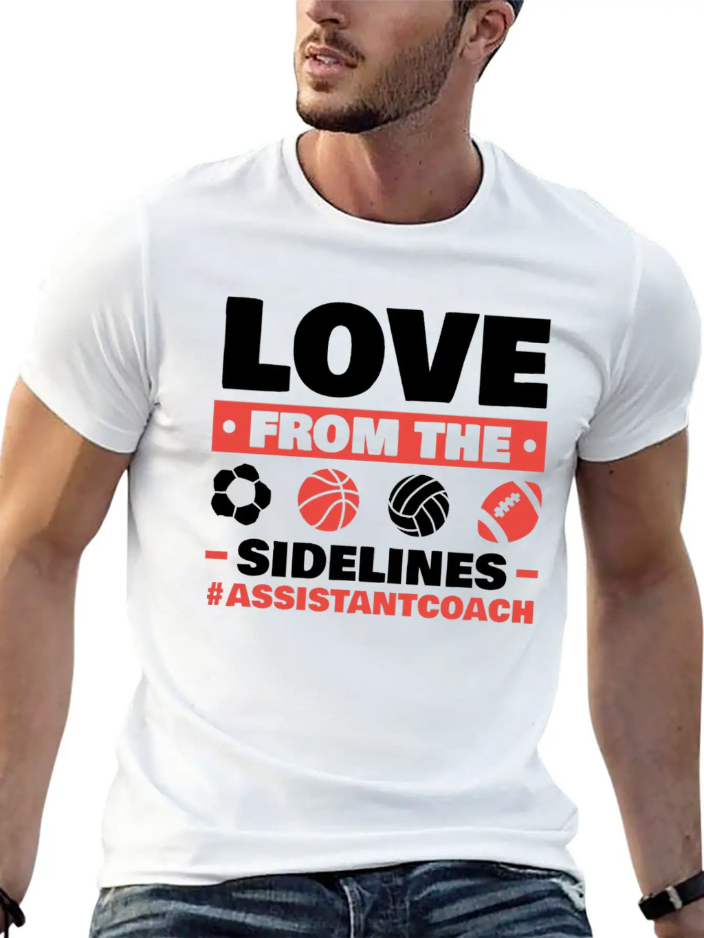 Assistant Coach Sport Trainer Team Coaching Breathable Soft Cotton T-Shirt – Timeless Casual Look