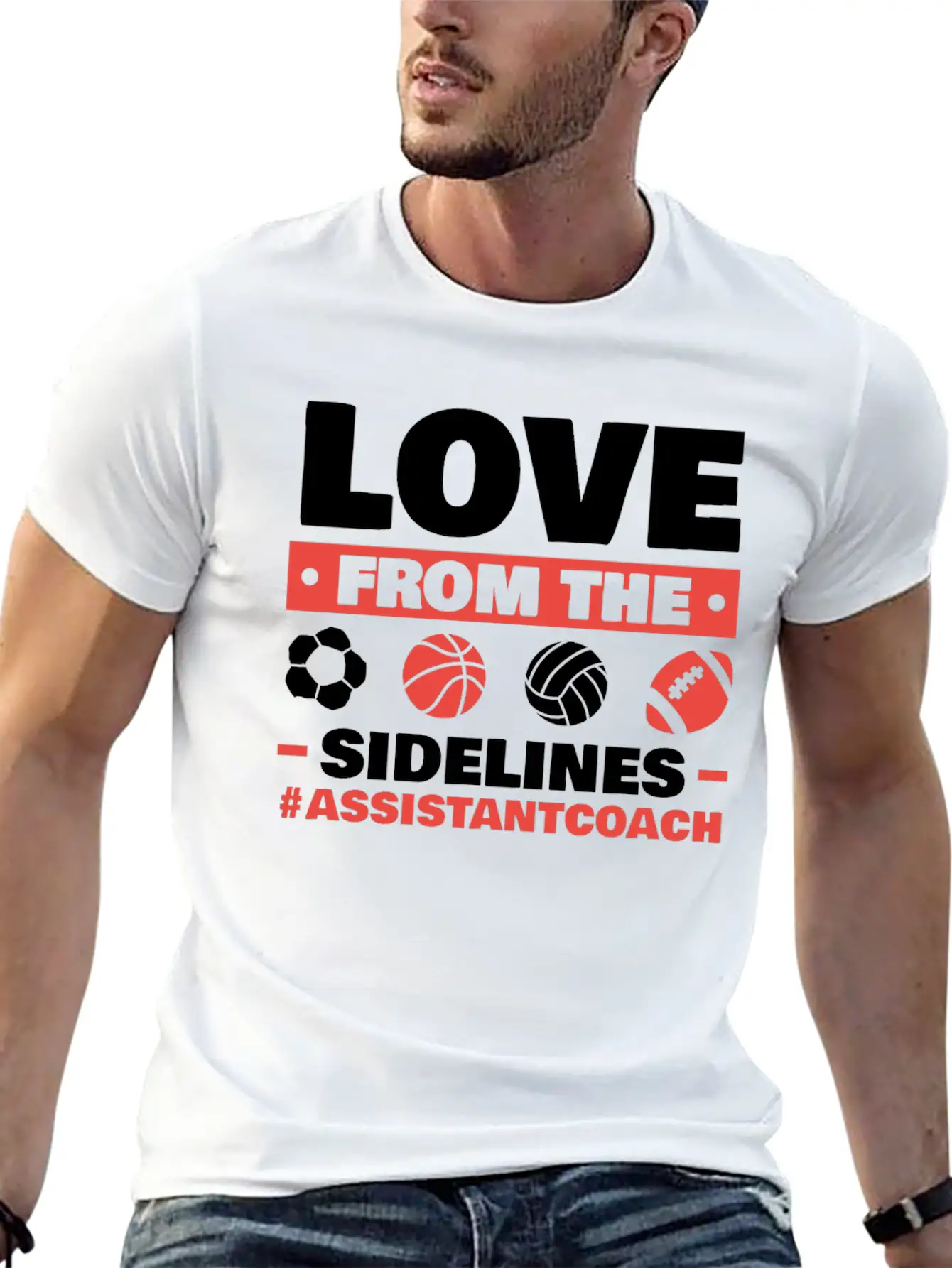 Assistant Coach Sport Trainer Team Coaching Breathable Soft Cotton T-Shirt – Timeless Casual Look