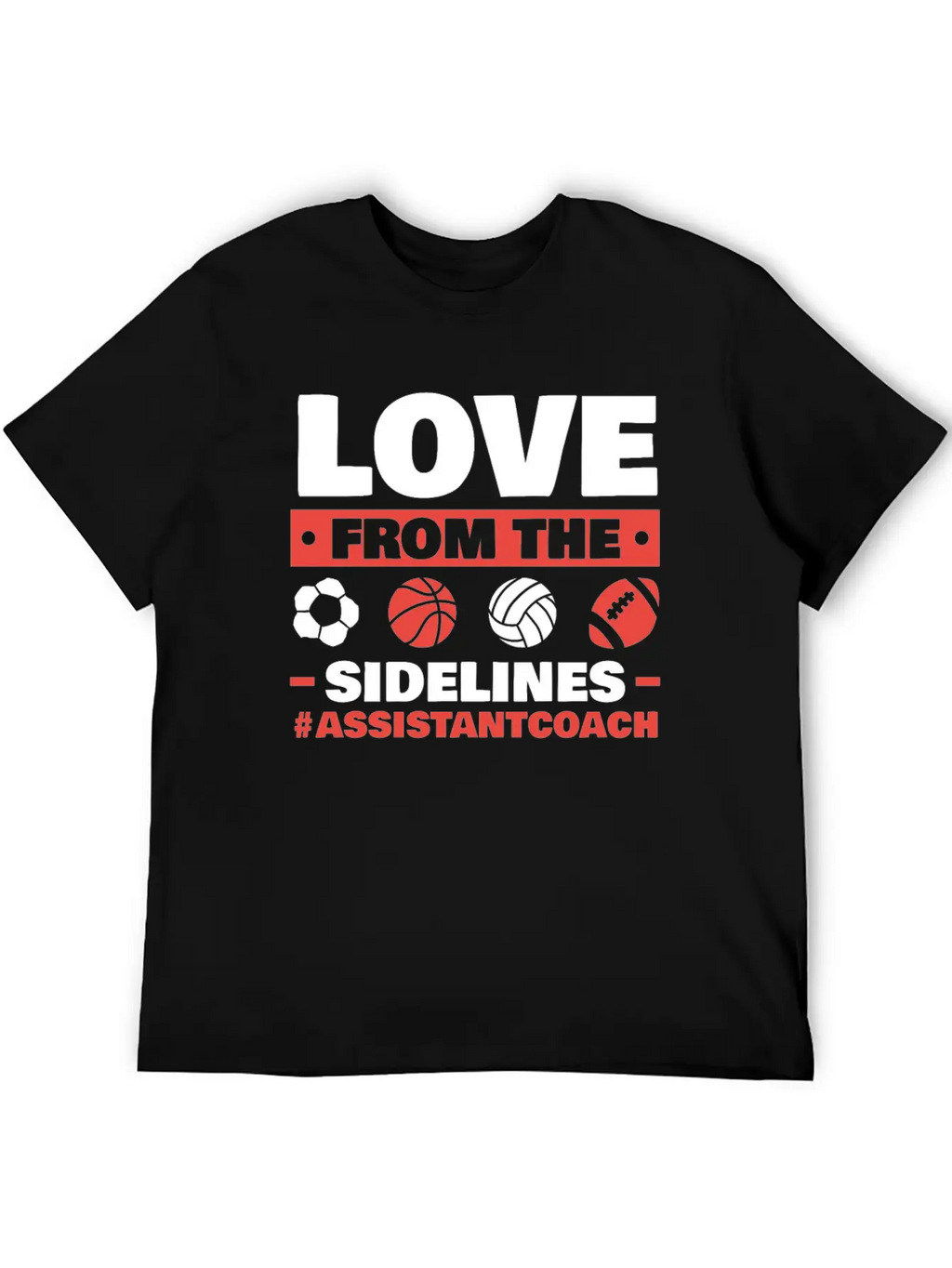 Assistant Coach Sport Trainer Team Coaching Breathable Soft Cotton T-Shirt – Timeless Casual Look