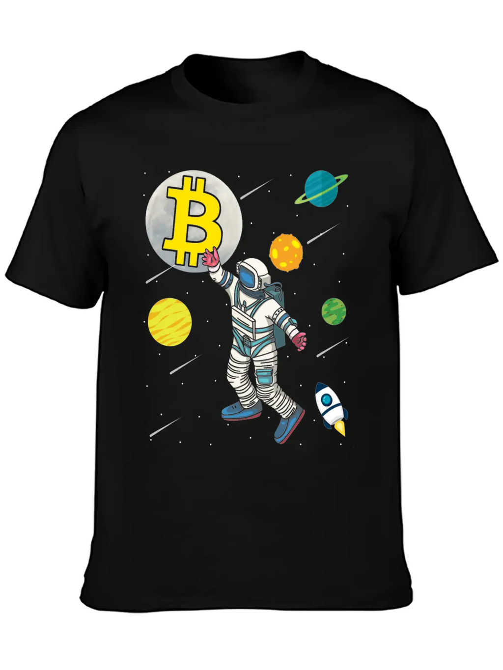 Astronaut Bitcoin Hold Btc Crypto Gifts Unisex Casual T-Shirt – Clean Design For Daily Comfort