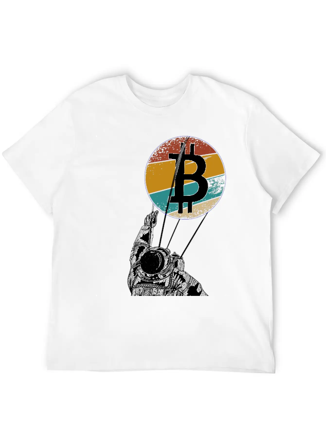 Astronaut BTC To The Moon - Bitcoin Digital Breathable Soft Cotton T-Shirt – Timeless Casual Look