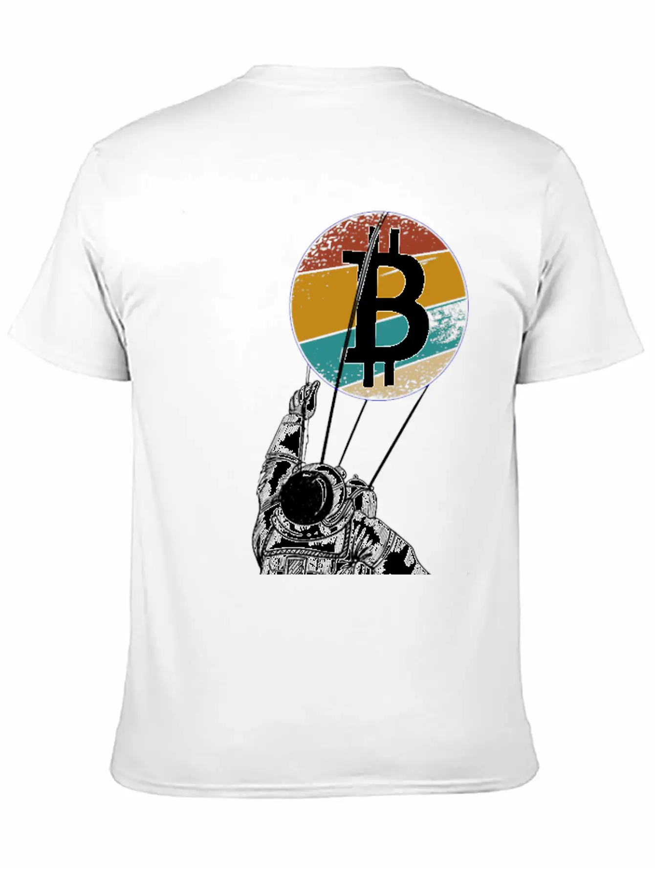Astronaut BTC To The Moon - Bitcoin Digital Breathable Soft Cotton T-Shirt – Timeless Casual Look
