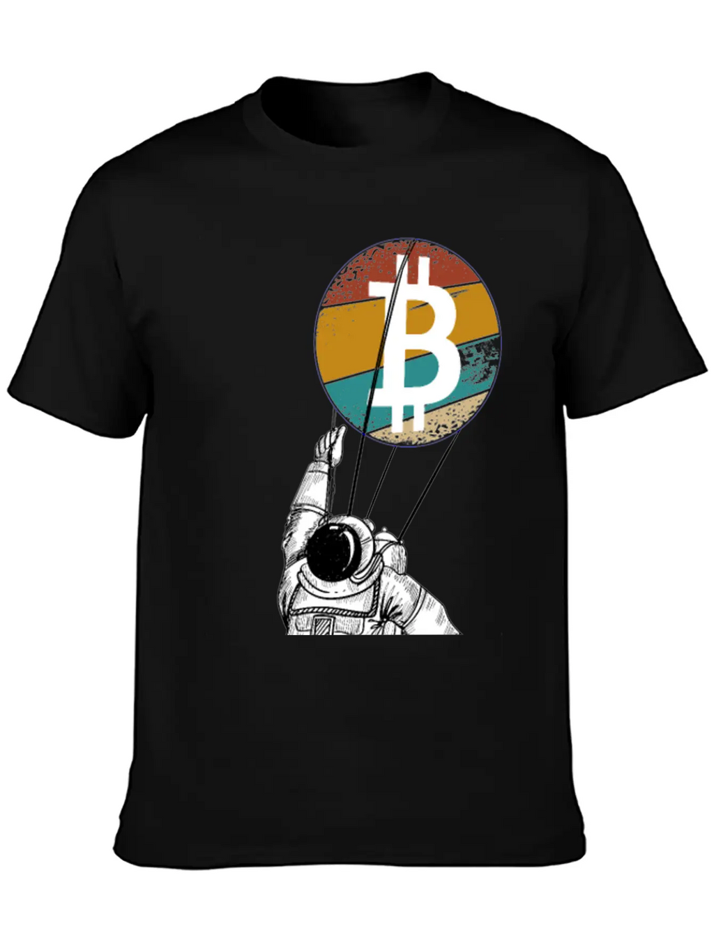 Astronaut BTC To The Moon - Bitcoin Digital Breathable Soft Cotton T-Shirt – Timeless Casual Look