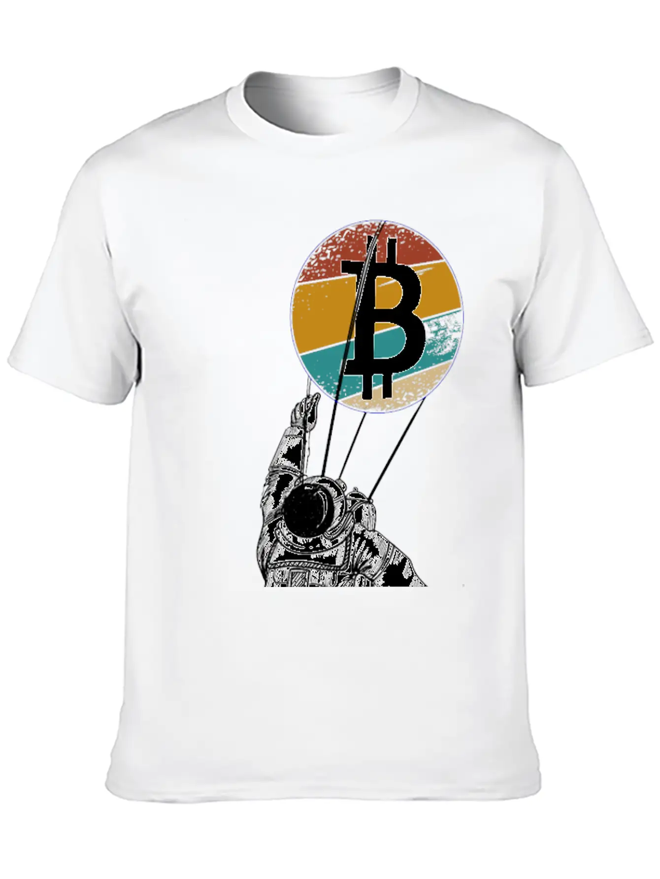 Astronaut BTC To The Moon - Bitcoin Digital Breathable Soft Cotton T-Shirt – Timeless Casual Look