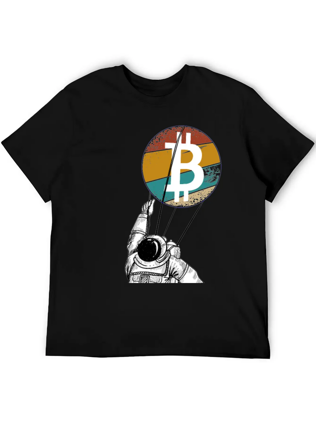 Astronaut BTC To The Moon - Bitcoin Digital Breathable Soft Cotton T-Shirt – Timeless Casual Look