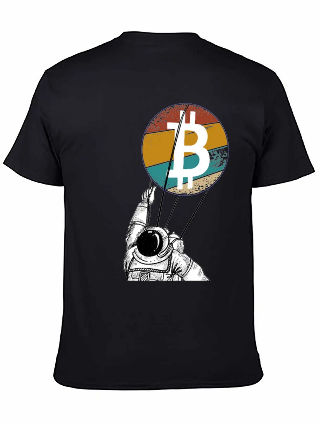 Astronaut BTC To The Moon - Bitcoin Digital Breathable Soft Cotton T-Shirt – Timeless Casual Look