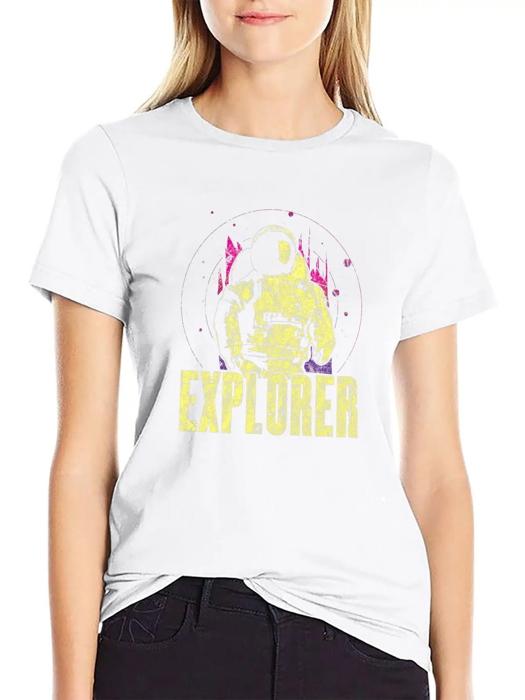 Astronaut Space Universe Gift Idea Stylish Everyday T-Shirt – Unisex Basic Cotton Tee