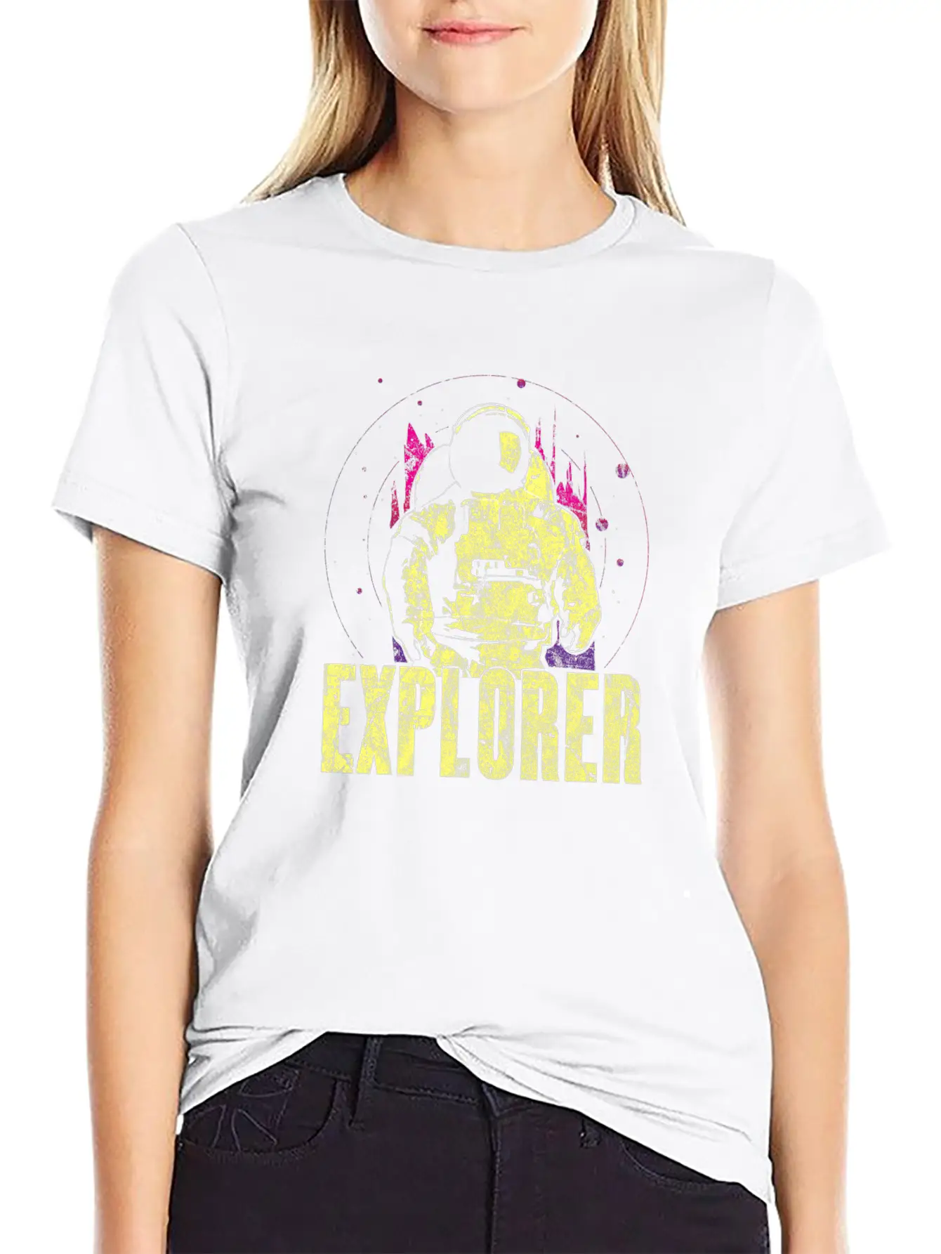 Astronaut Space Universe Gift Idea Stylish Everyday T-Shirt – Unisex Basic Cotton Tee