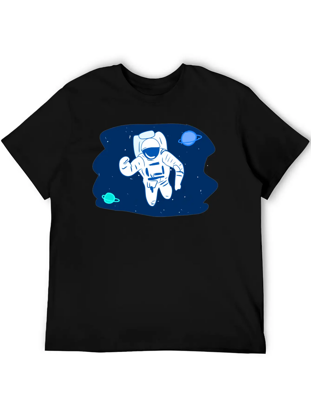 Astronaut Stars Star Planets Planet Space Breathable Soft Cotton T-Shirt – Timeless Casual Look