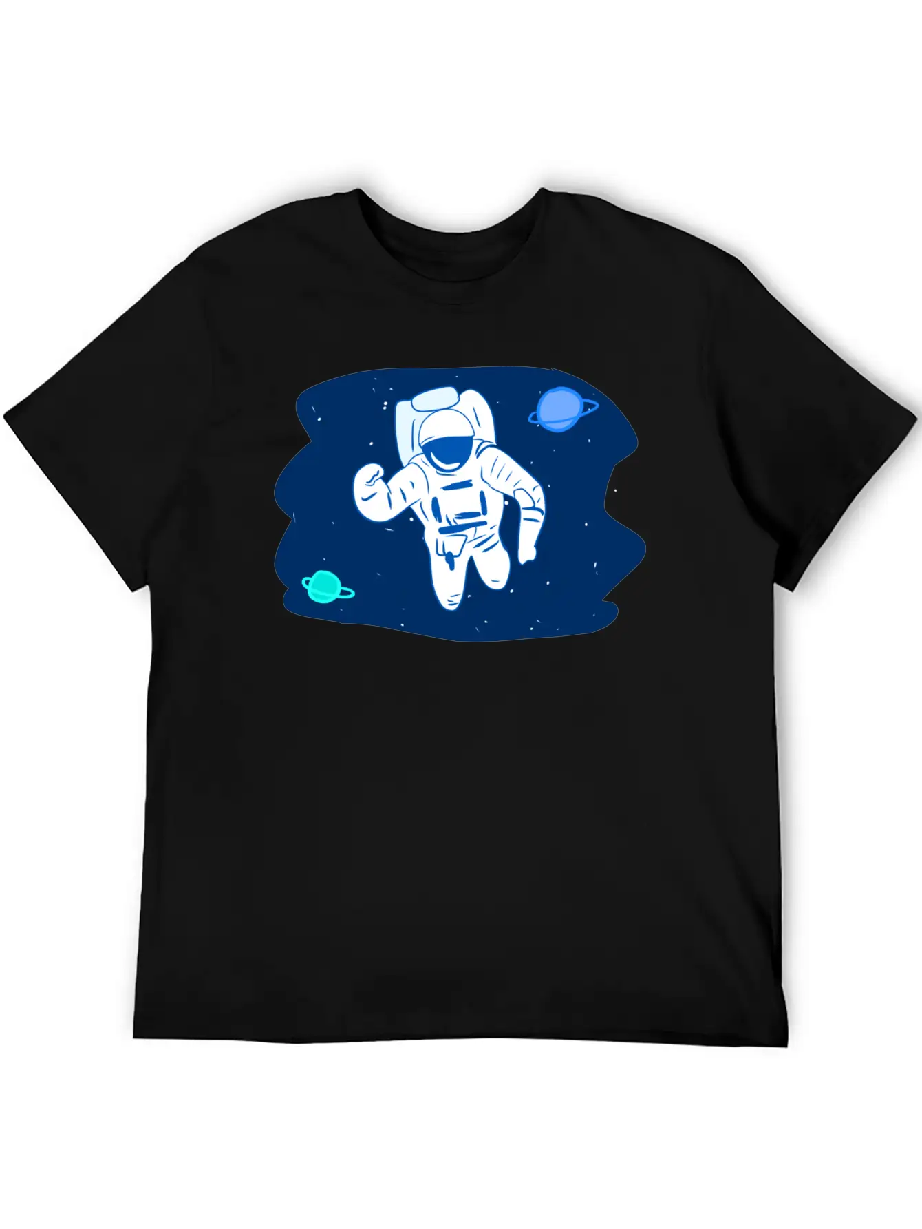 Astronaut Stars Star Planets Planet Space Breathable Soft Cotton T-Shirt – Timeless Casual Look