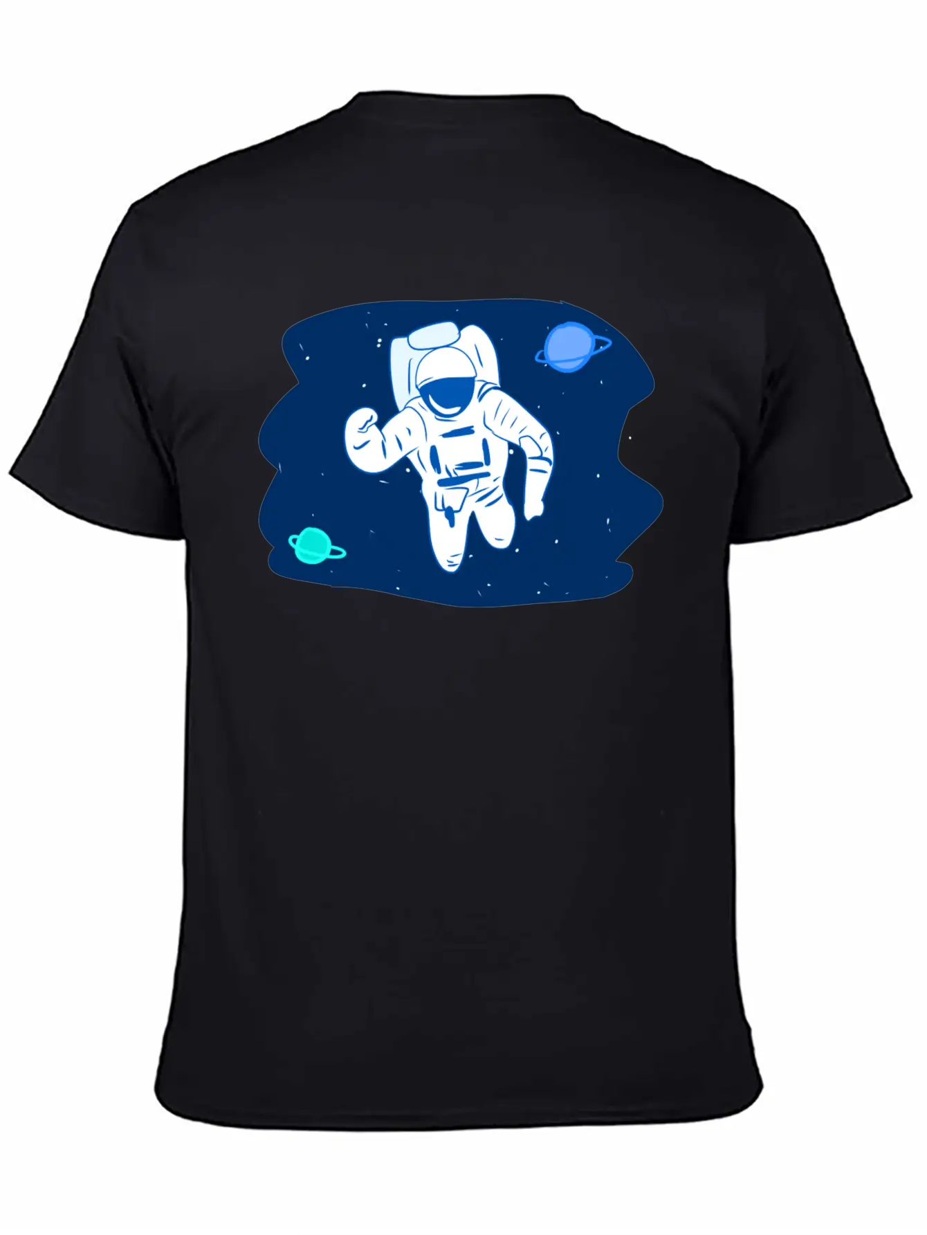 Astronaut Stars Star Planets Planet Space Breathable Soft Cotton T-Shirt – Timeless Casual Look