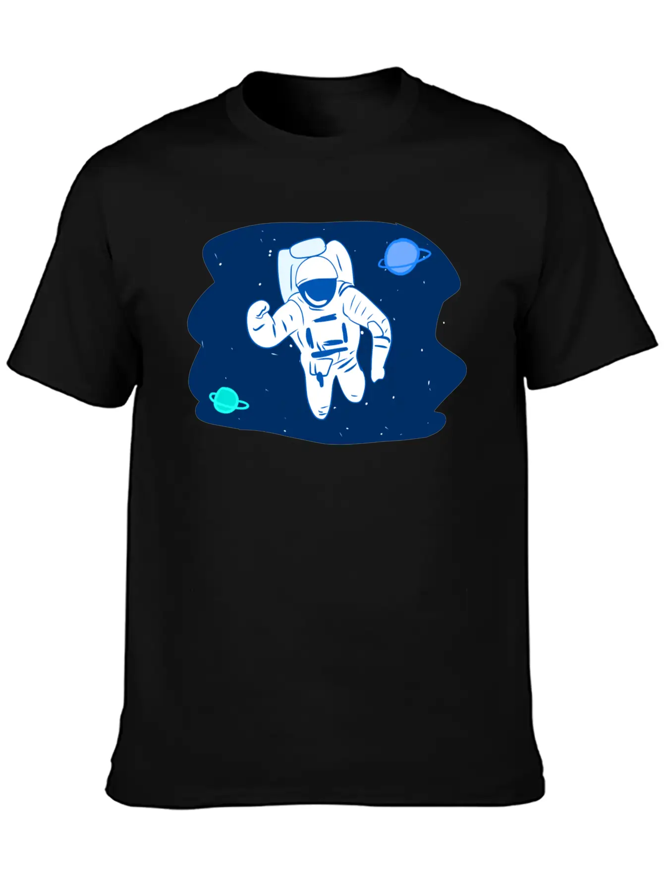 Astronaut Stars Star Planets Planet Space Breathable Soft Cotton T-Shirt – Timeless Casual Look