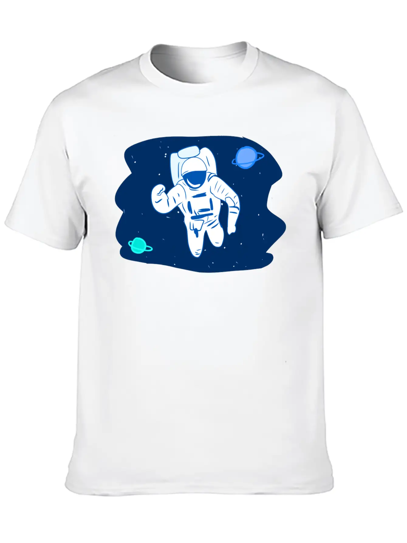 Astronaut Stars Star Planets Planet Space Breathable Soft Cotton T-Shirt – Timeless Casual Look