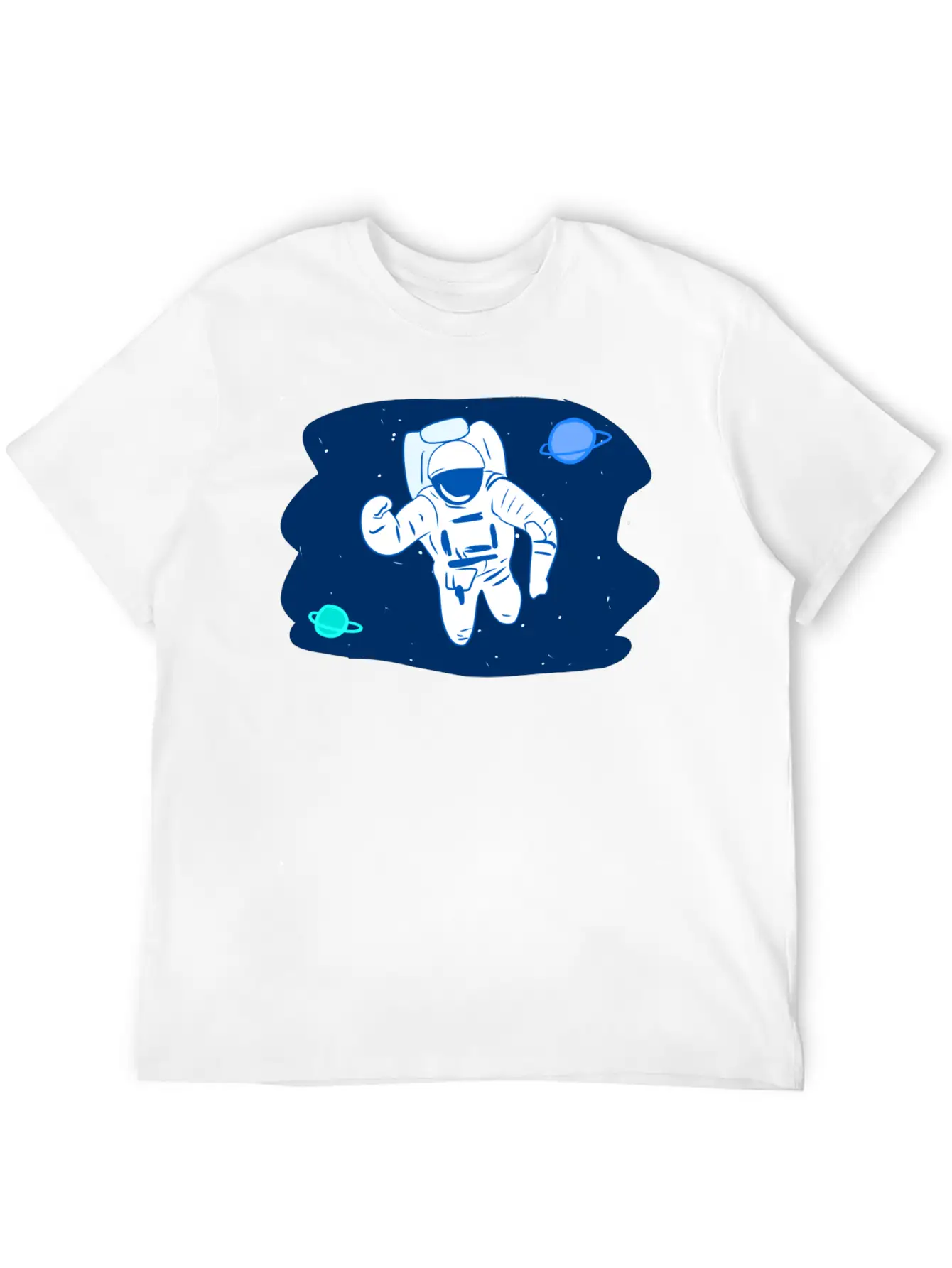 Astronaut Stars Star Planets Planet Space Breathable Soft Cotton T-Shirt – Timeless Casual Look