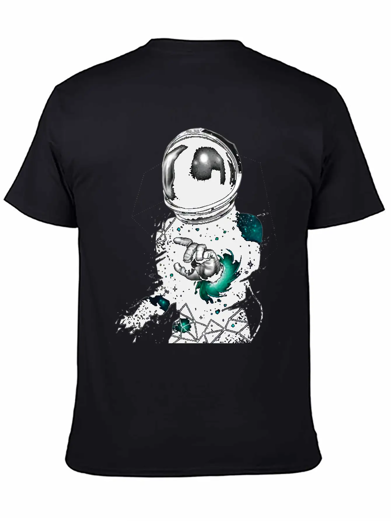 Astronaut Vs Universe Geometry Casual Graphic T-Shirt – Simple And Comfortable Daily Wear