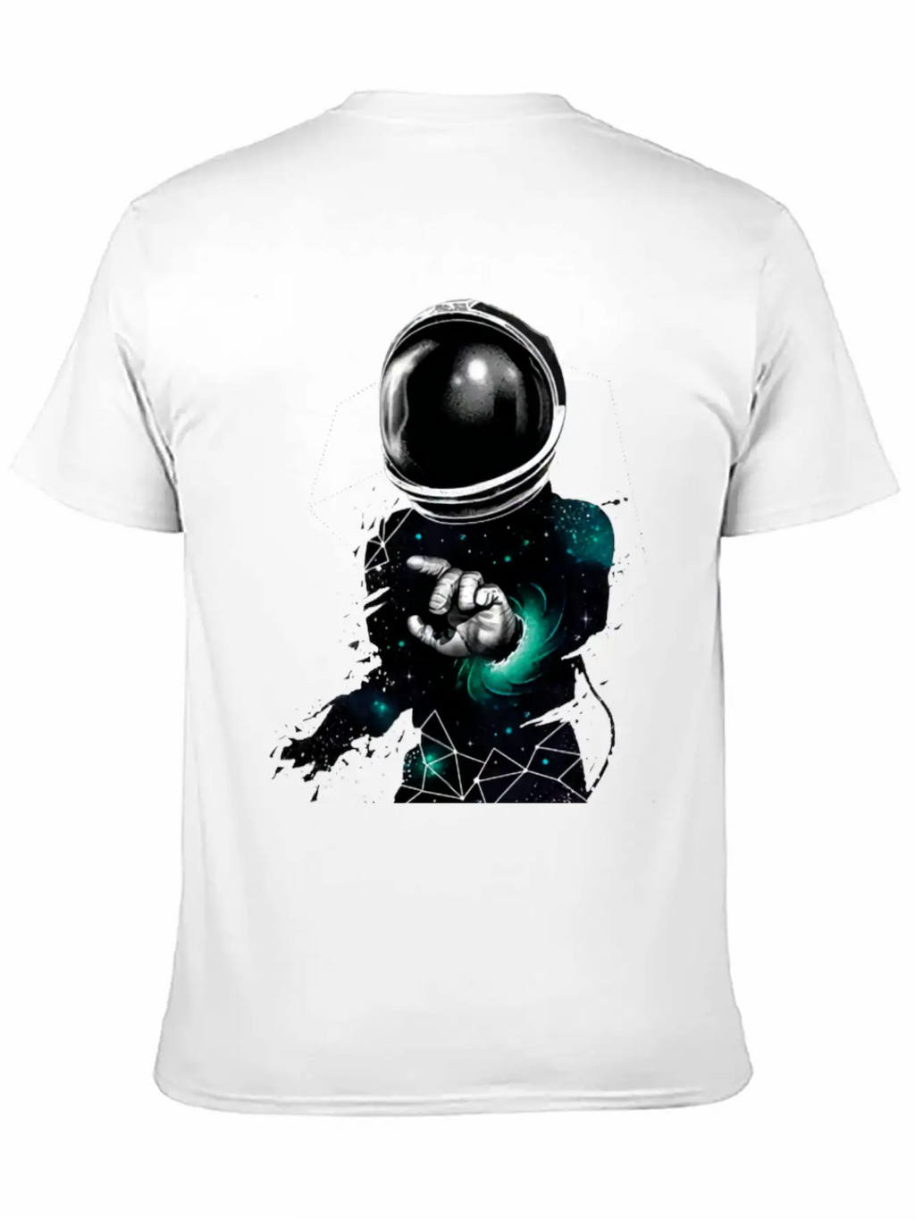 Astronaut Vs Universe Geometry Casual Graphic T-Shirt – Simple And Comfortable Daily Wear