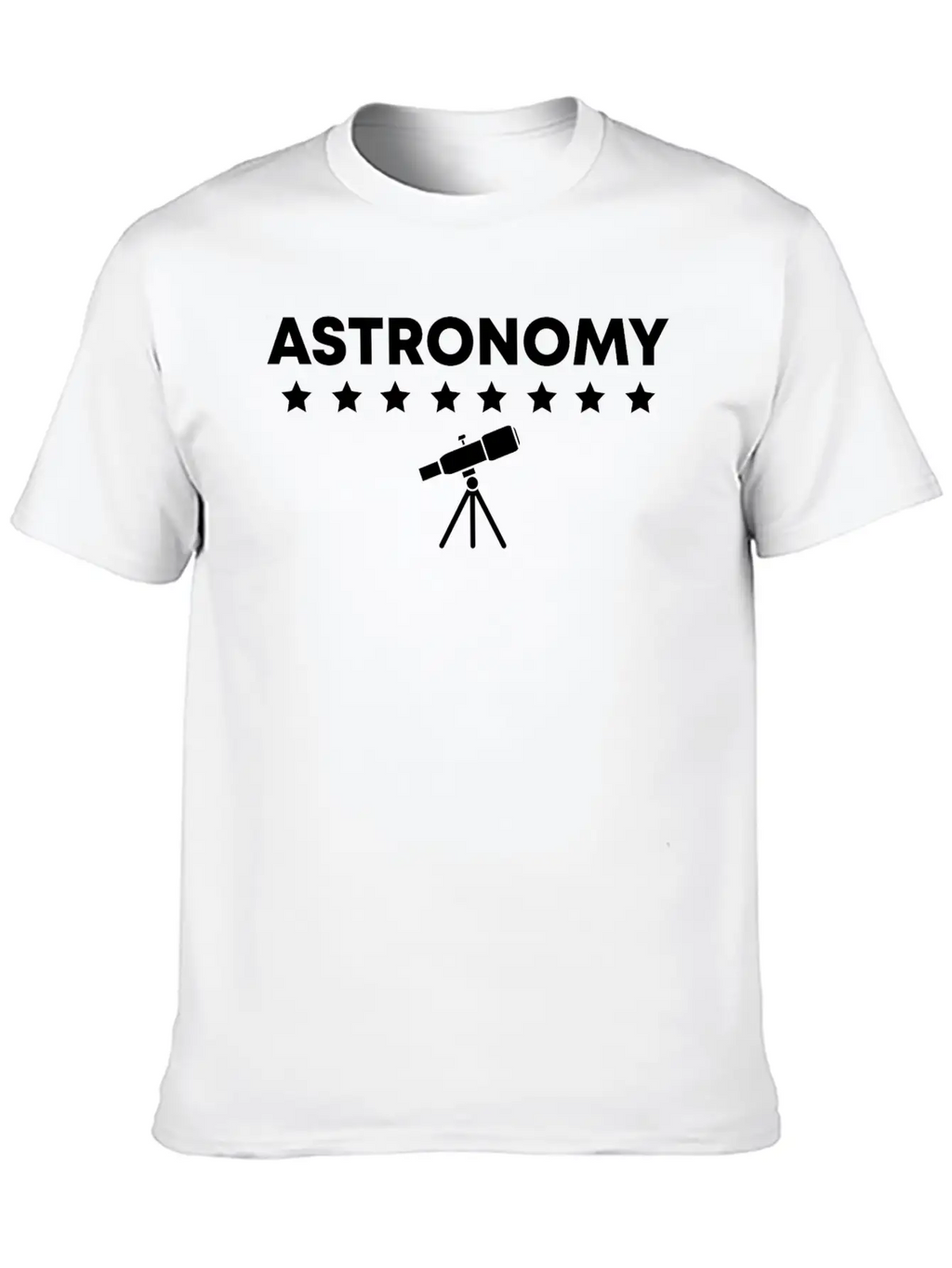 Astronomy Universe Telescope Astrology Science Breathable Soft Cotton T-Shirt – Timeless Casual Look