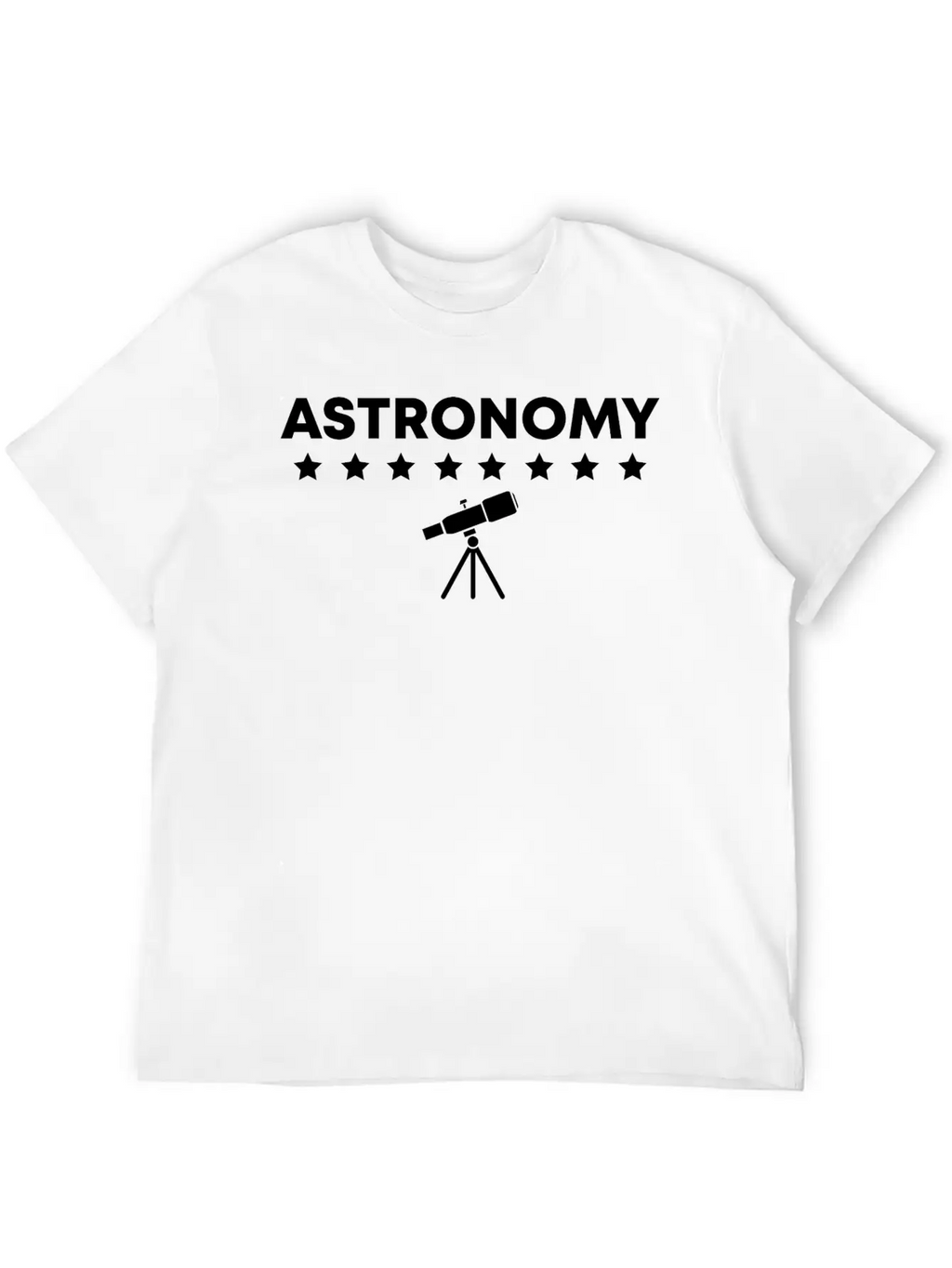 Astronomy Universe Telescope Astrology Science Breathable Soft Cotton T-Shirt – Timeless Casual Look