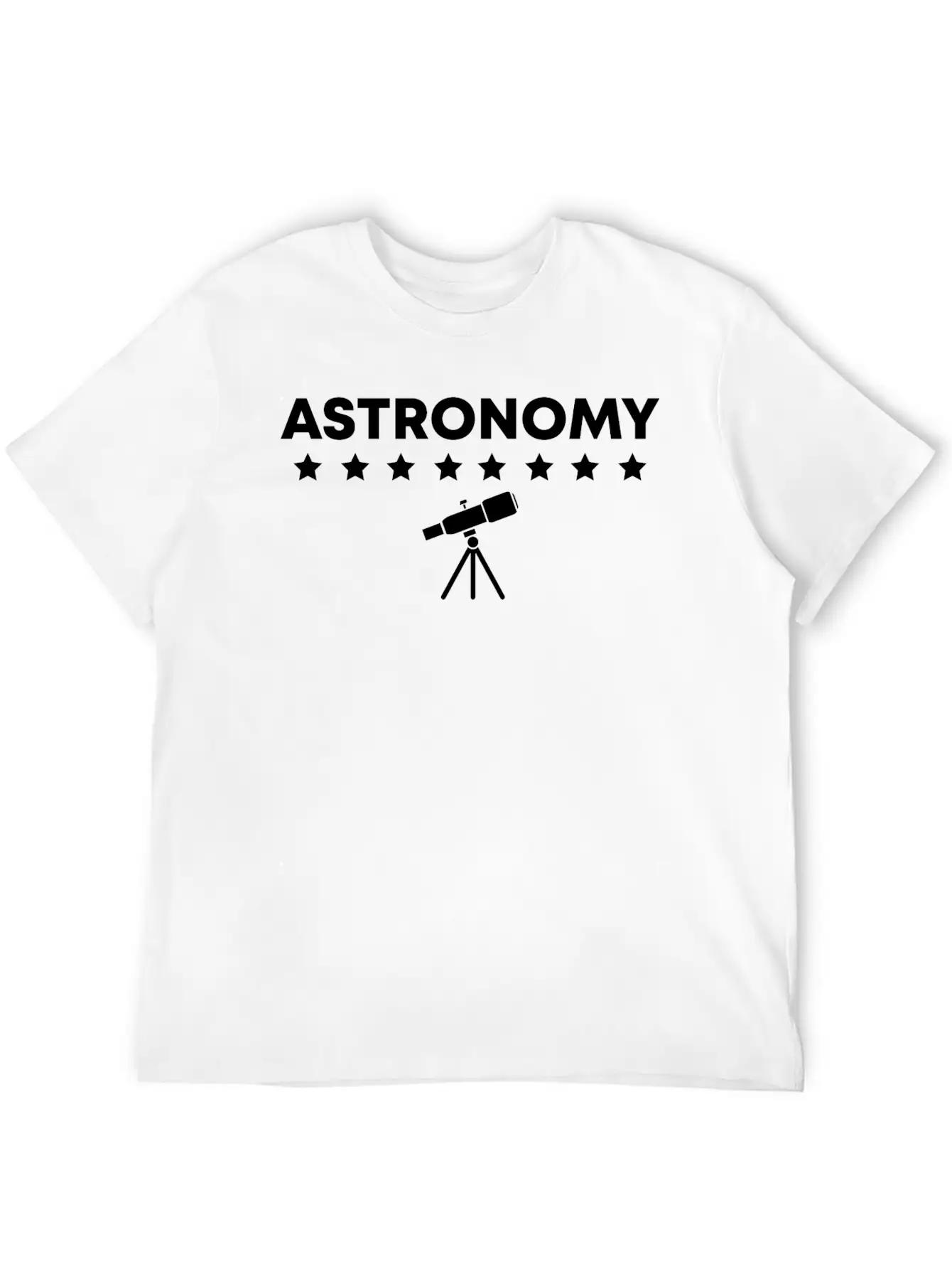 Astronomy Universe Telescope Astrology Science Breathable Soft Cotton T-Shirt – Timeless Casual Look