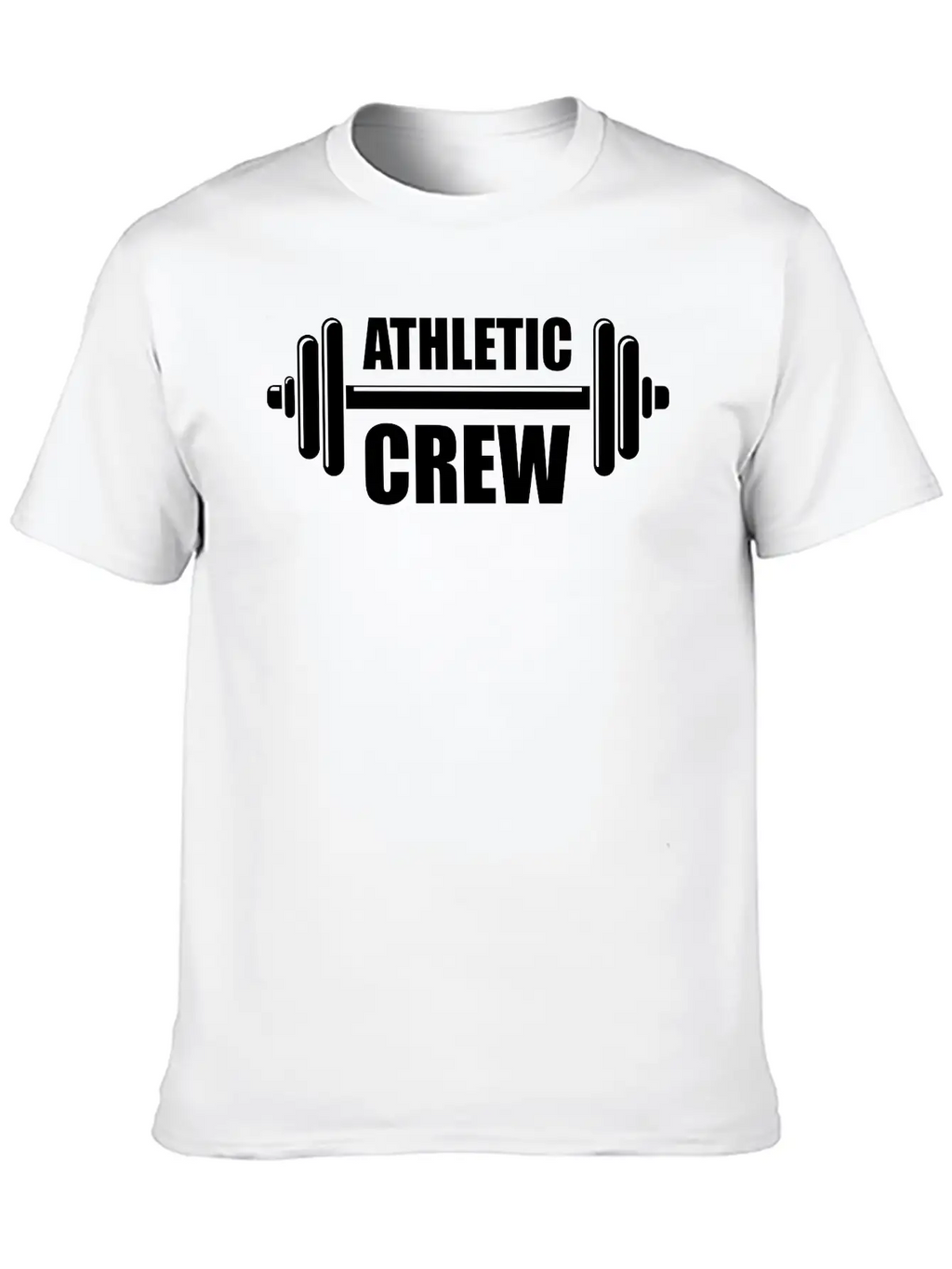 Athletic Crew Unisex Short Sleeve Soft Cotton T-Shirt – Casual Everyday Wear