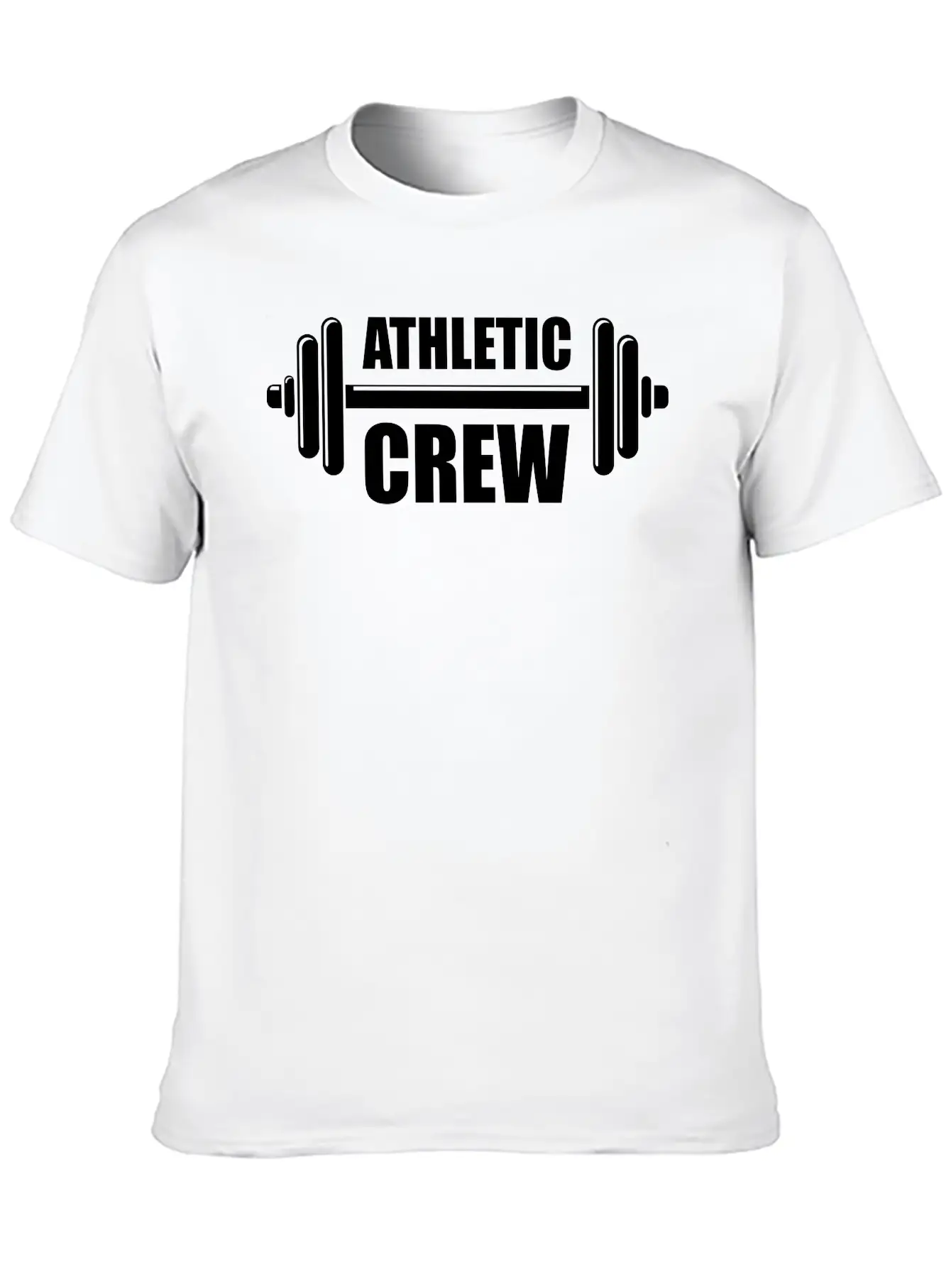 Athletic Crew Unisex Short Sleeve Soft Cotton T-Shirt – Casual Everyday Wear