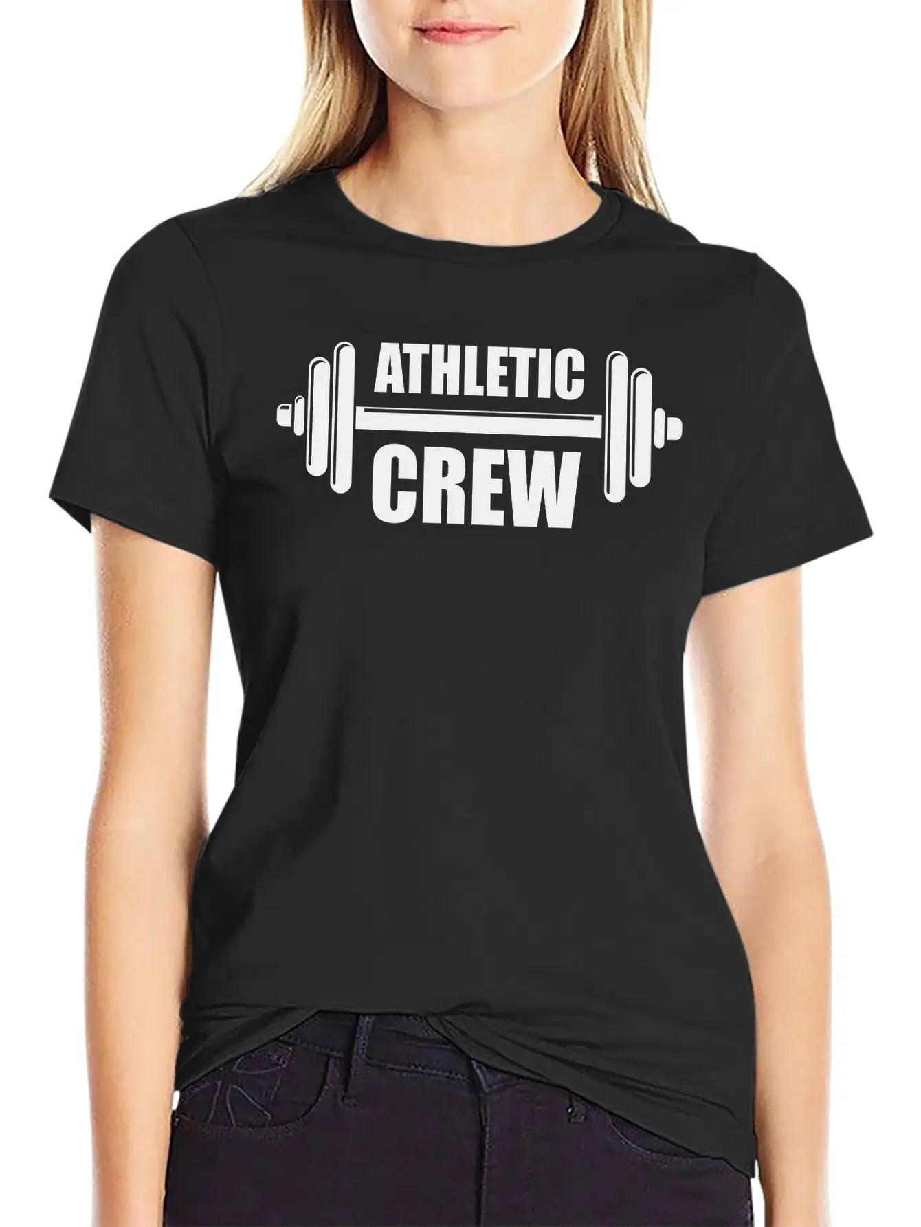 Athletic Crew Unisex Short Sleeve Soft Cotton T-Shirt – Casual Everyday Wear