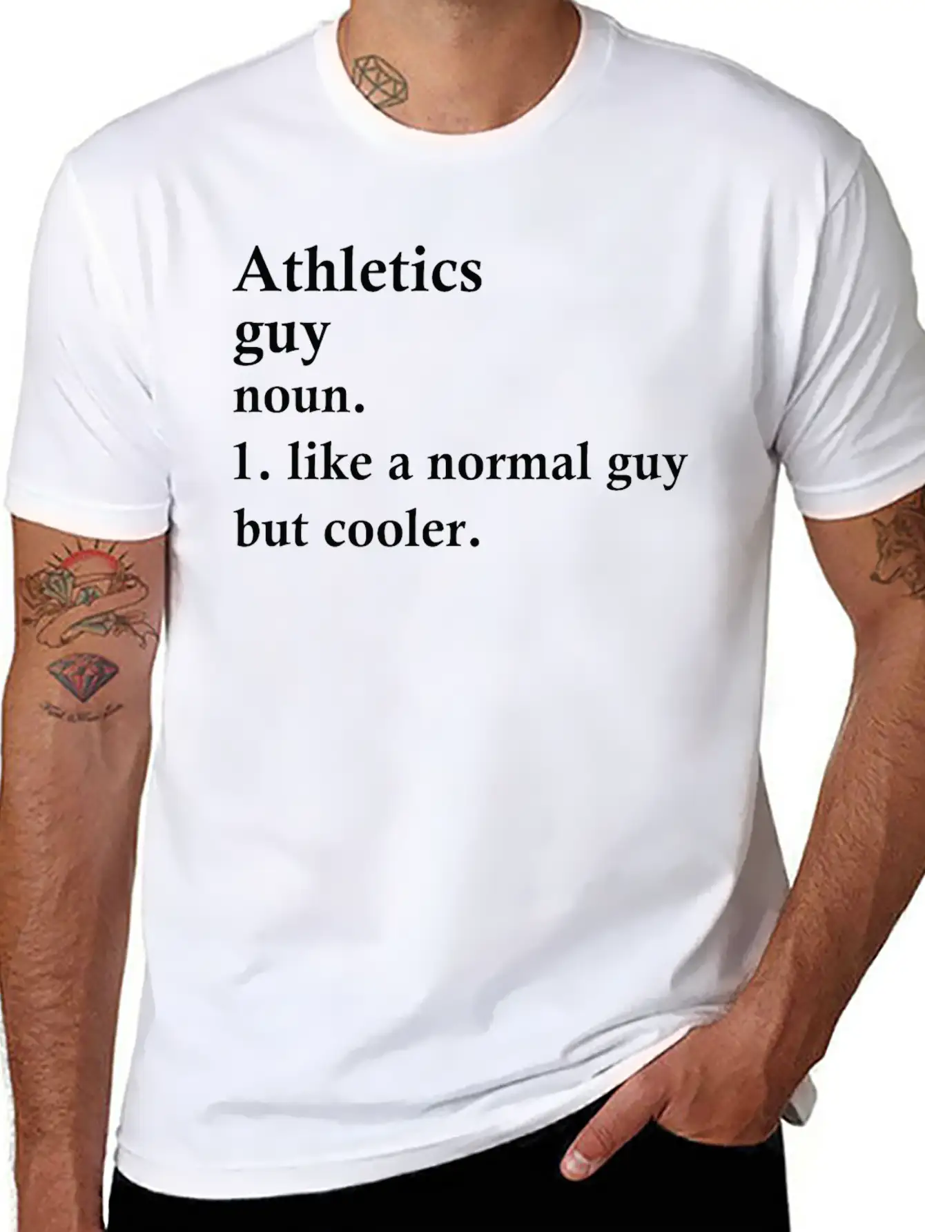 Athletics Guy Funny Athlete Definition Unisex Casual T-Shirt – Clean Design For Daily Comfort