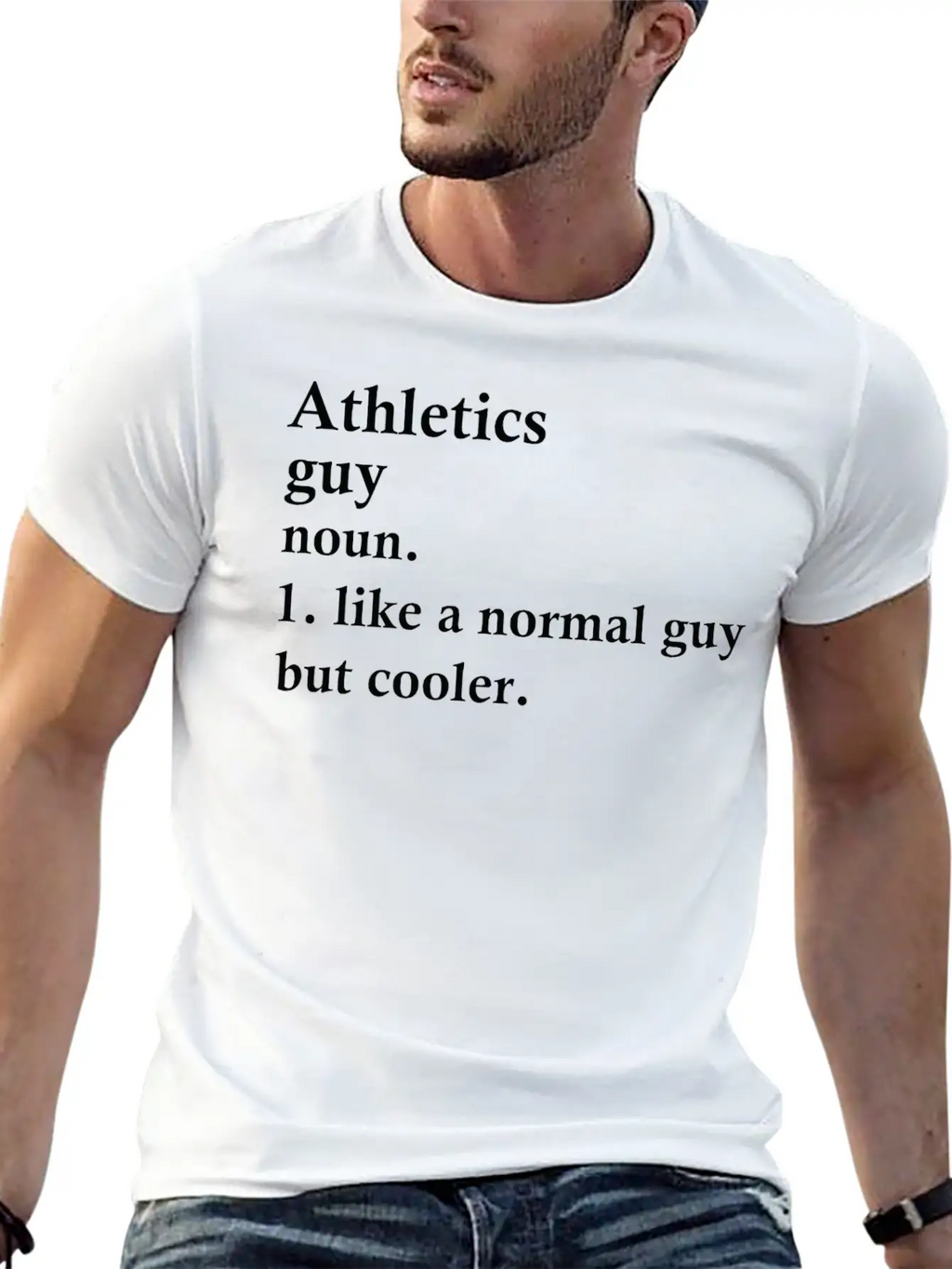 Athletics Guy Funny Athlete Definition Unisex Casual T-Shirt – Clean Design For Daily Comfort