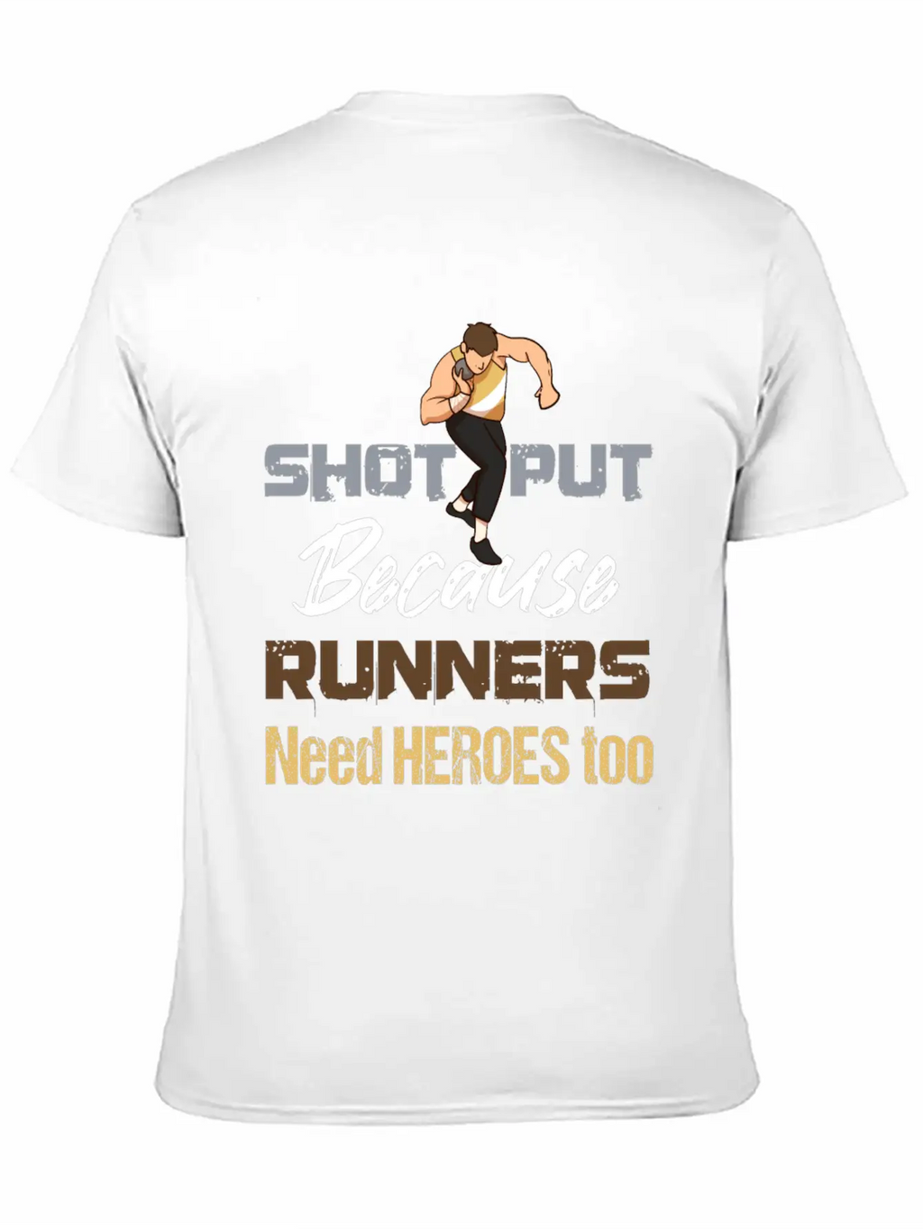 Athletics Track And Field Throw Athlete Shot Stylish Everyday T-Shirt – Unisex Basic Cotton Tee