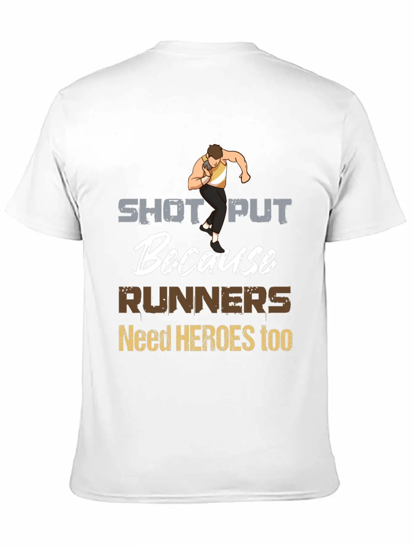 Athletics Track And Field Throw Athlete Shot Stylish Everyday T-Shirt – Unisex Basic Cotton Tee