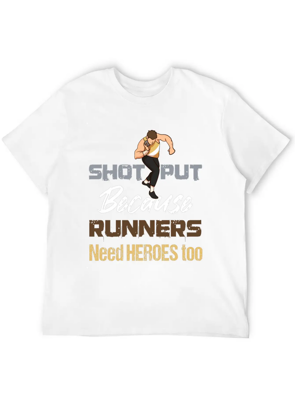 Athletics Track And Field Throw Athlete Shot Stylish Everyday T-Shirt – Unisex Basic Cotton Tee