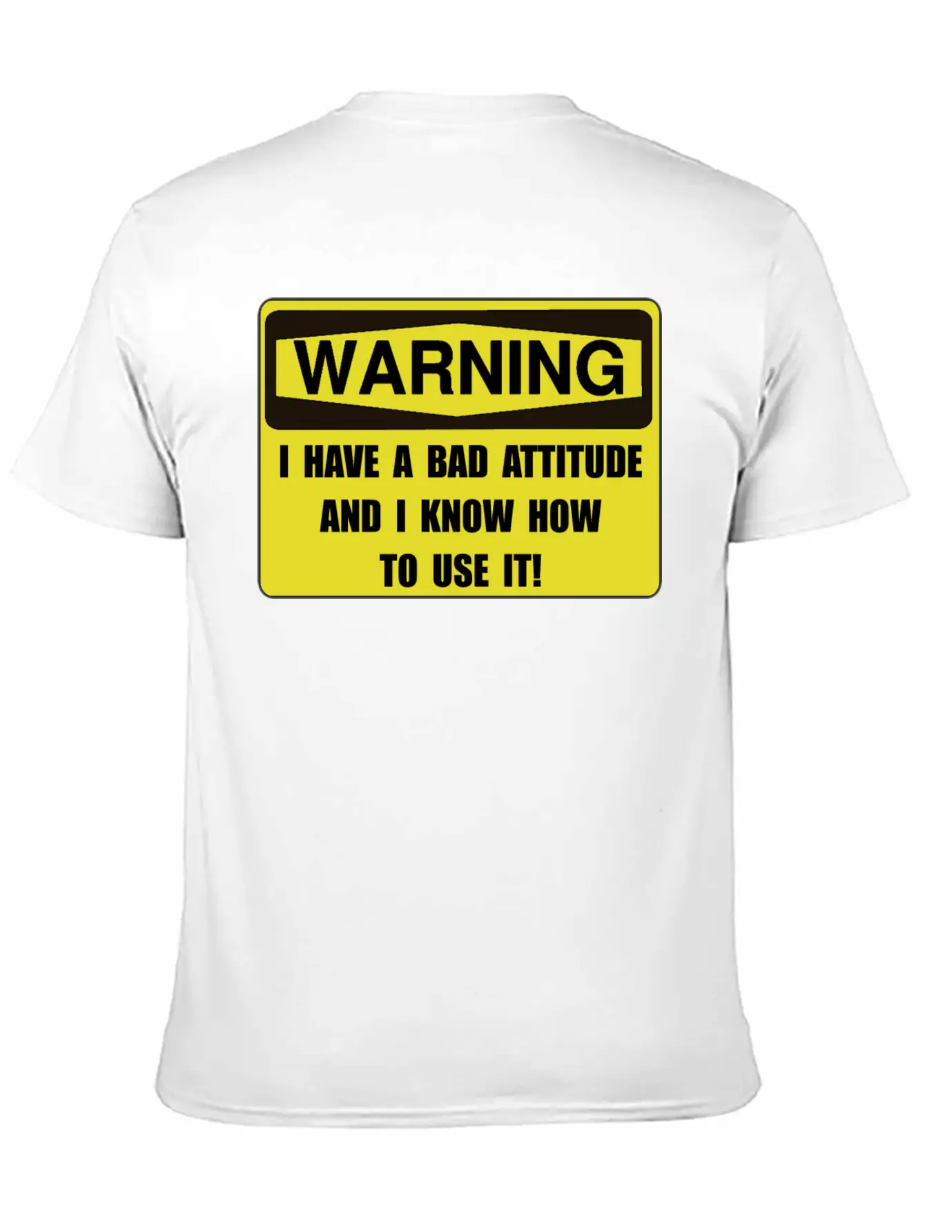 Attitude Warning Breathable Soft Cotton T-Shirt – Timeless Casual Look